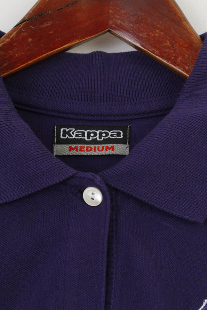 Polo Kappa Boy 13 14 anni Polo in cotone viola con colletto e top a maniche corte