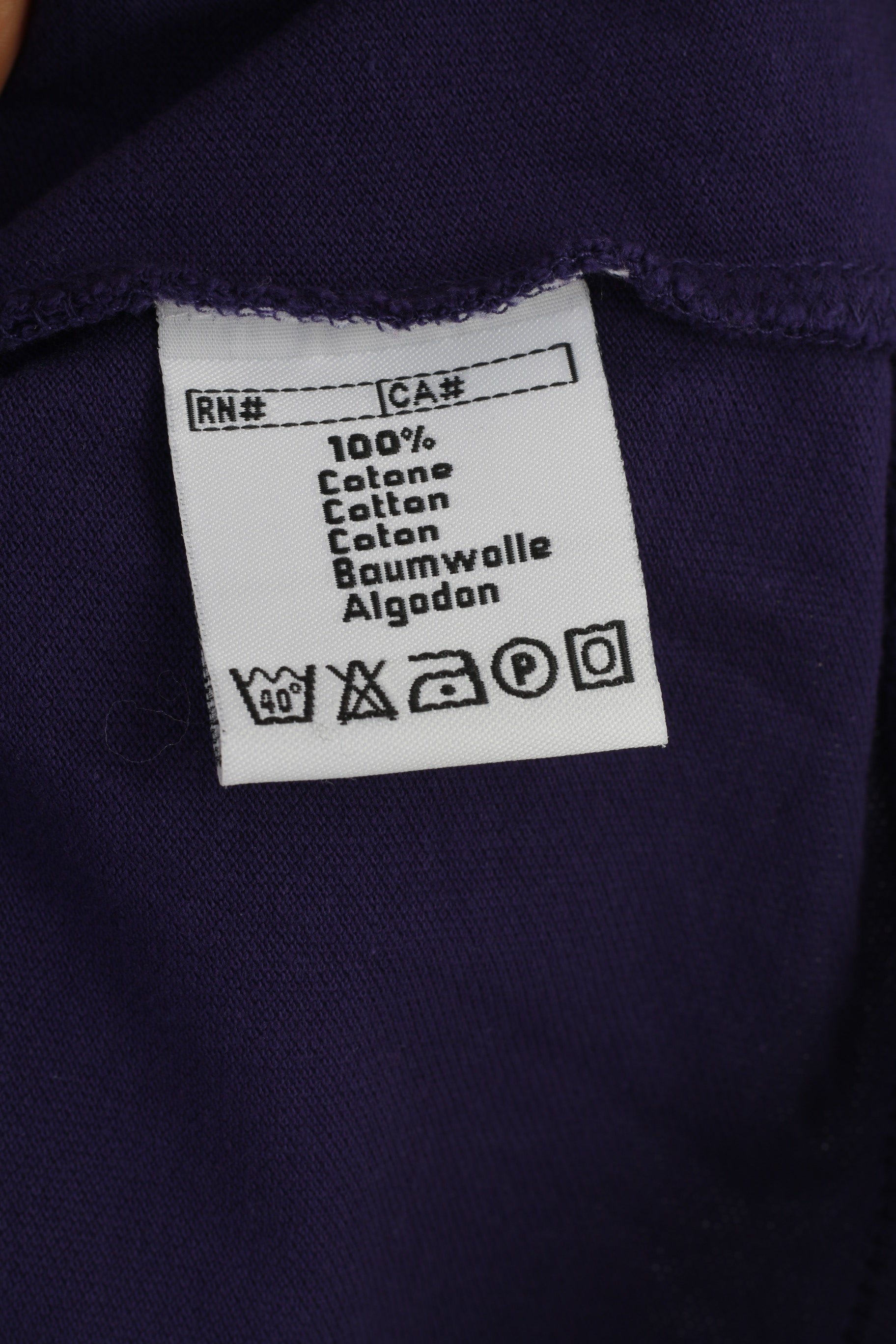 Kappa garçon 13 14 âge polo violet coton col bas haut à manches courtes