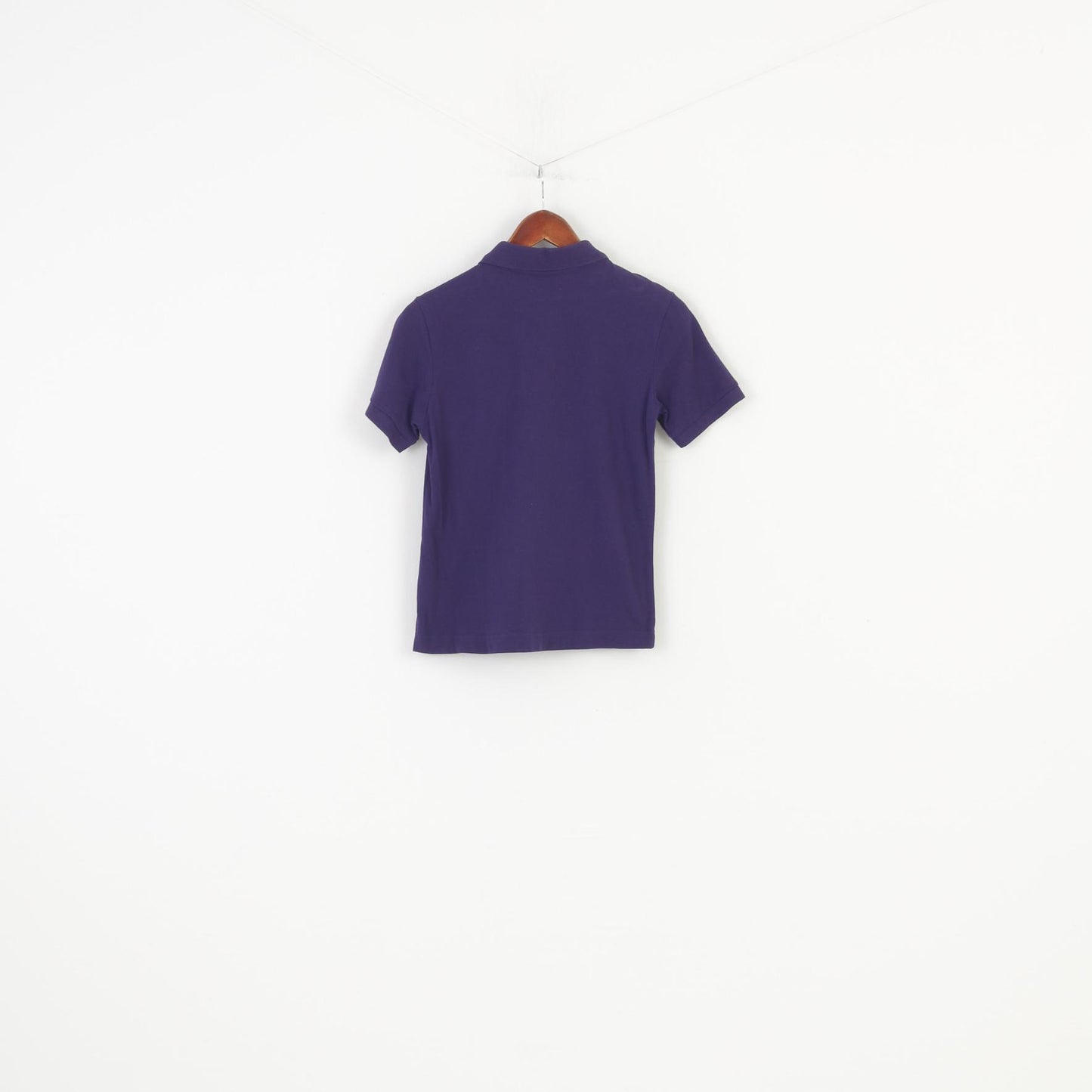 Polo Kappa Boy 13 14 anni Polo in cotone viola con colletto e top a maniche corte