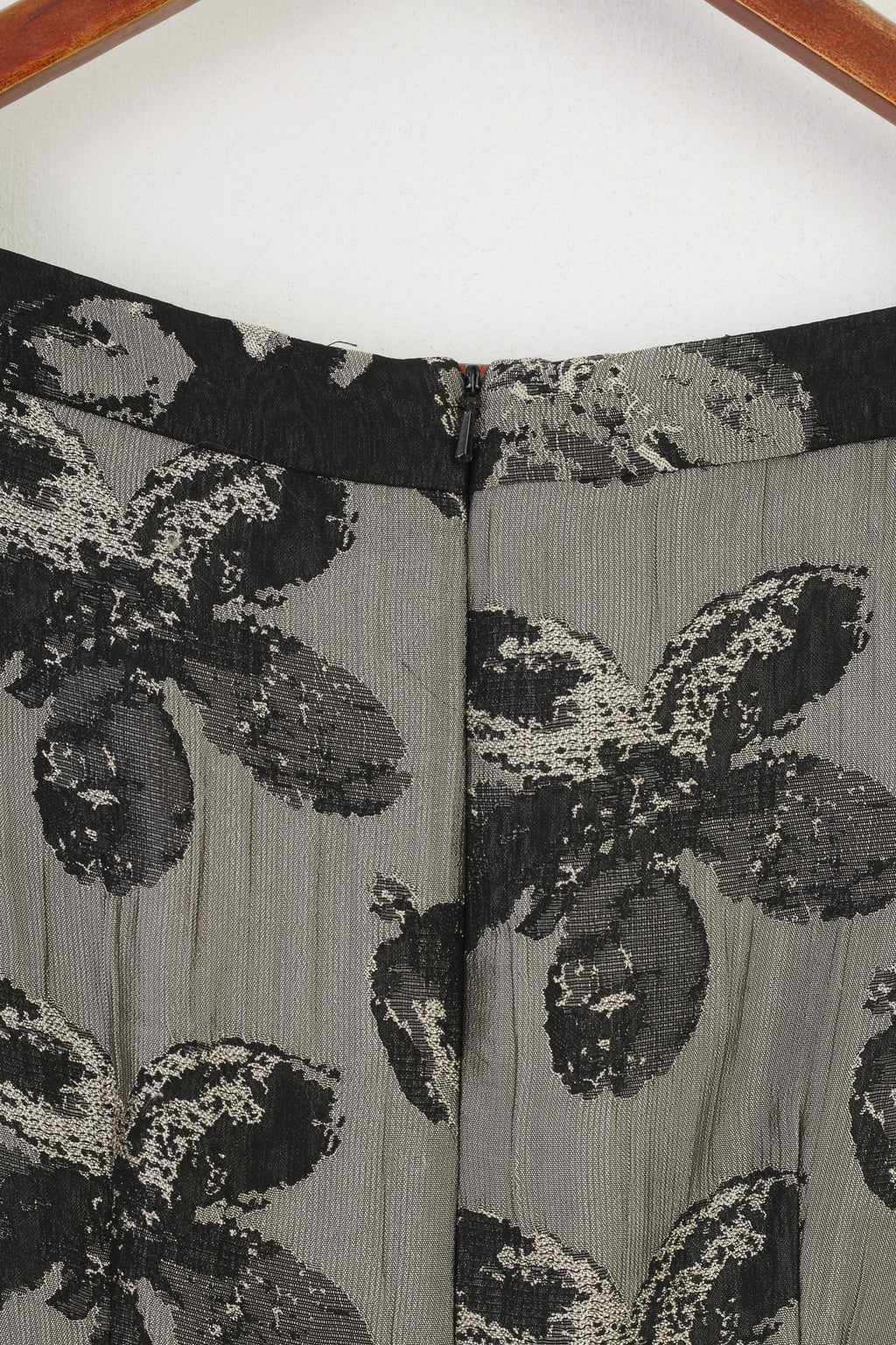 Donna Ricco New York Women 2P XS Dress Grey Shiny Flowers Printed Cocktail Mini