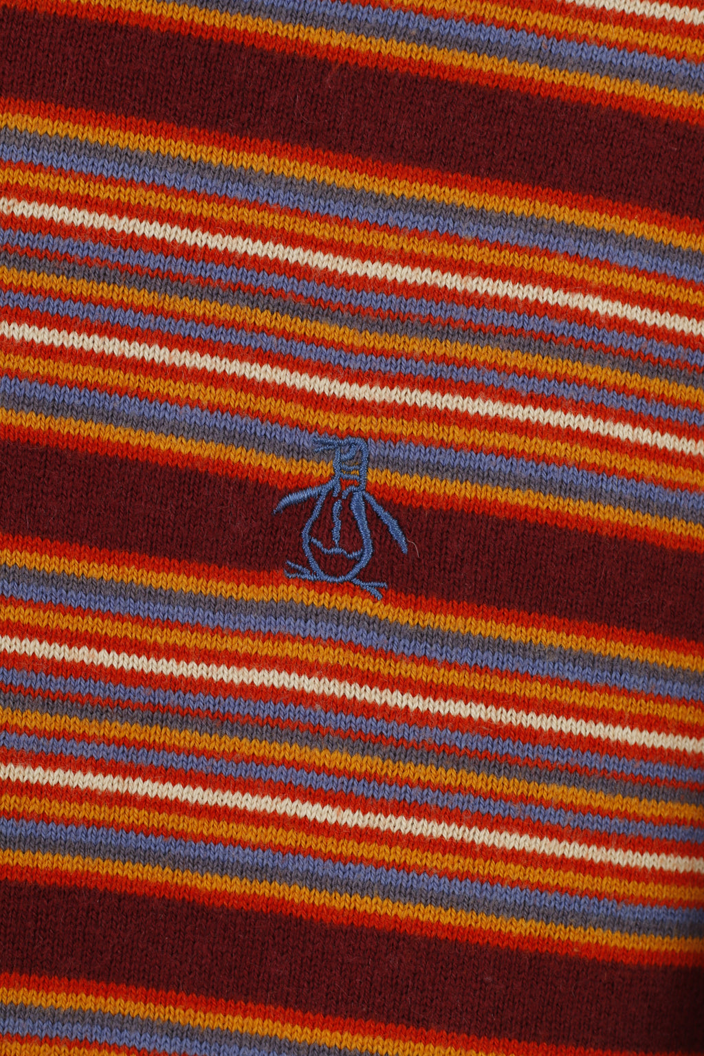 Penguin Men M Jumper Multicolor Cotton Striped Long Sleeve Top