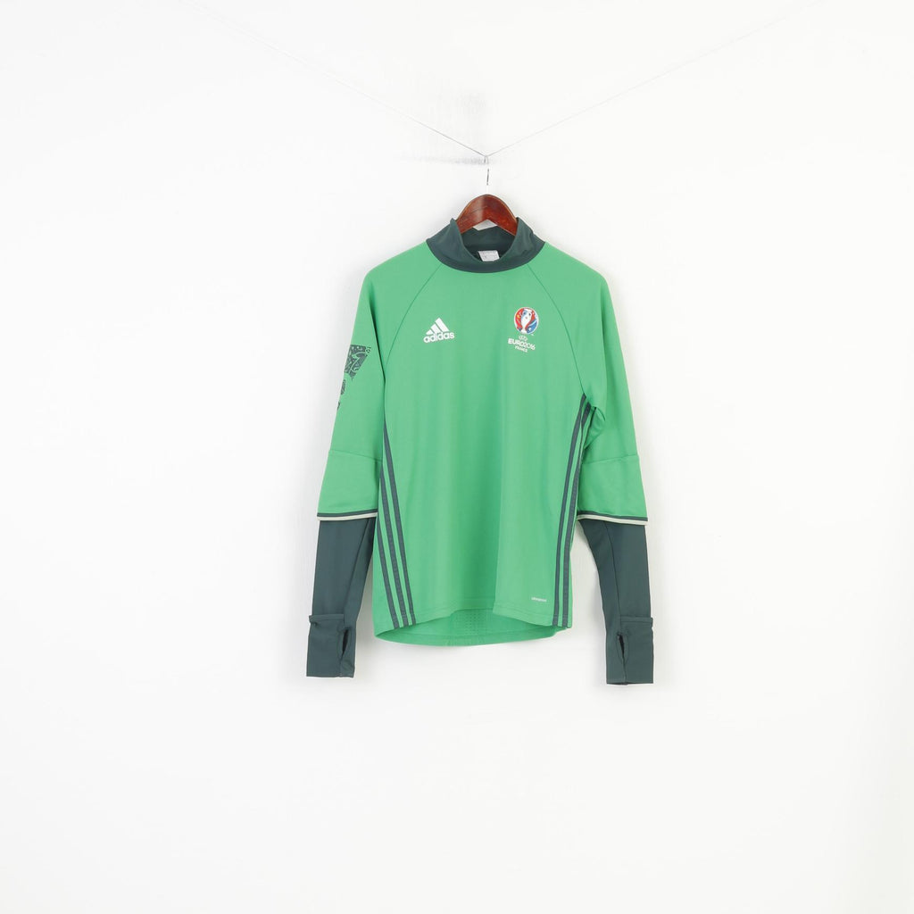 Adidas Men S Shirt Football Club Green Long Sleeve Euro 2016 France Top