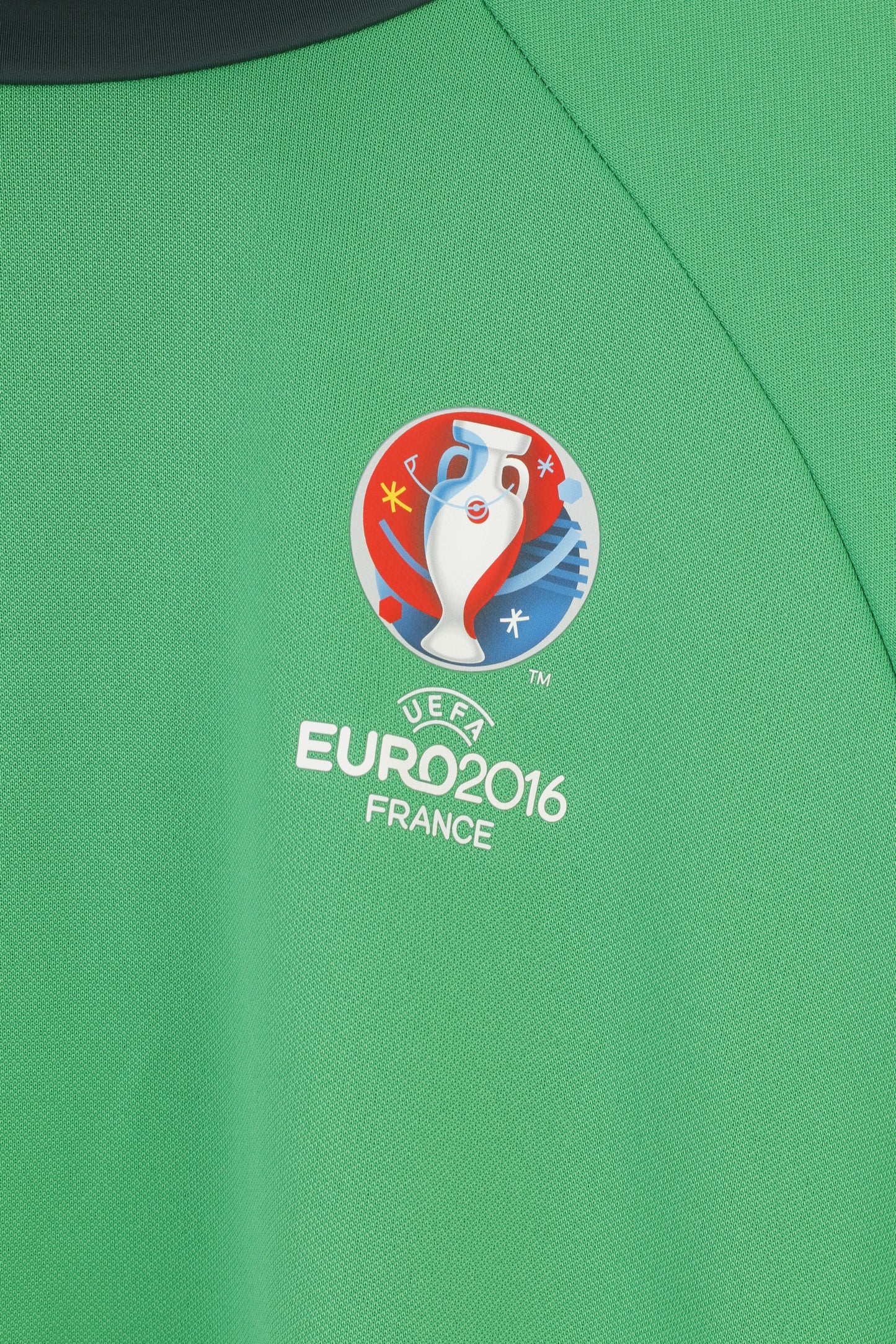 Maglia Adidas Uomo Football Club Verde Manica Lunga Euro 2016 Francia Top