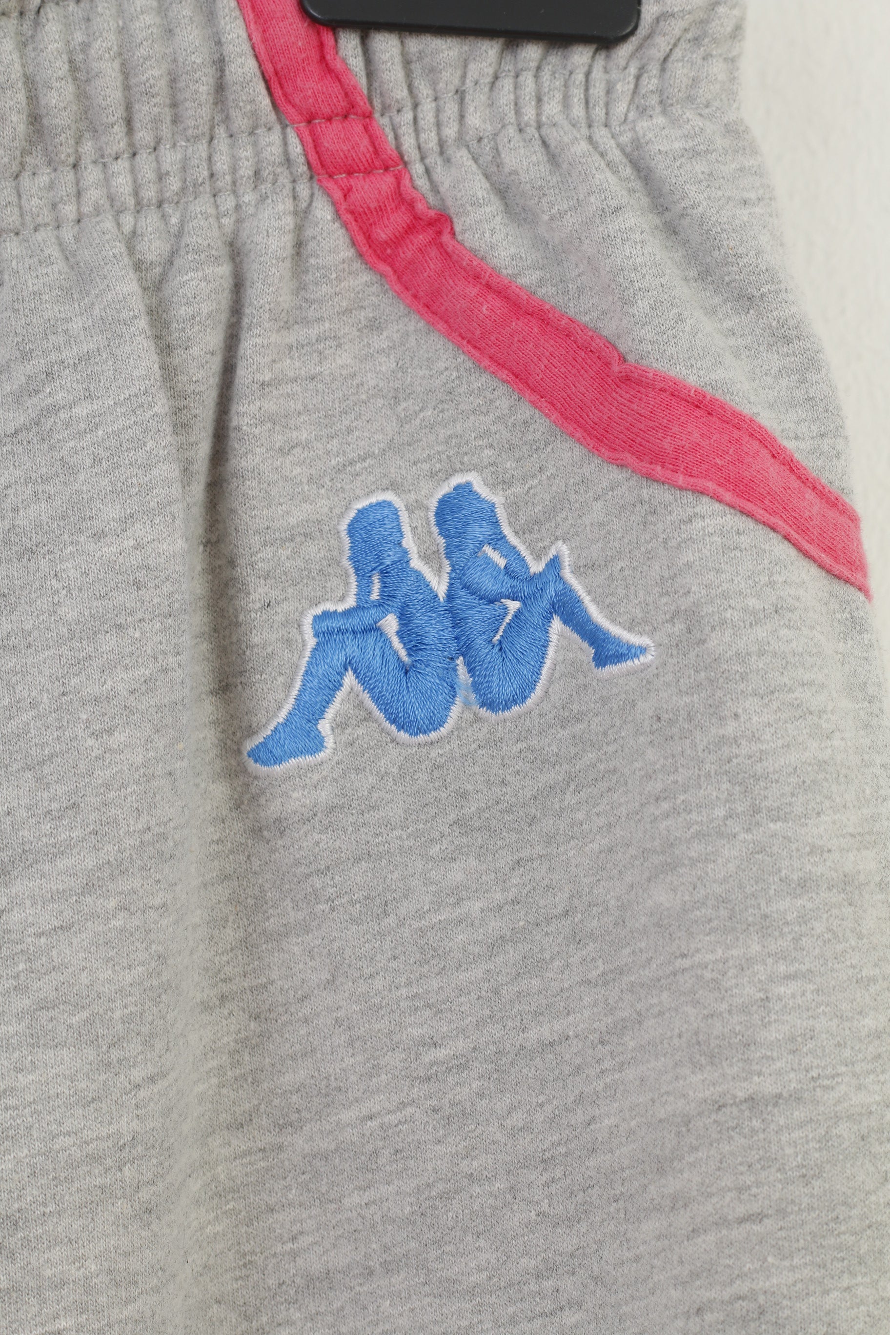 Kappa Femmes M Pantalons de survêtement Gris Coton Activewear Pantalon d'entraînement