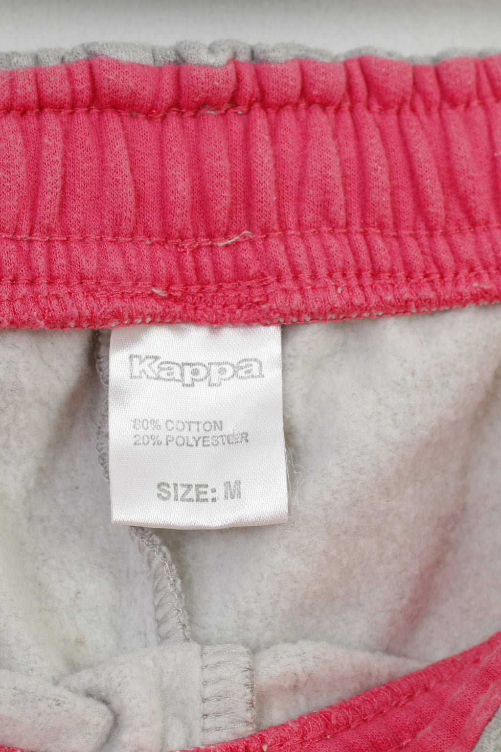 Kappa Femmes M Pantalons de survêtement Gris Coton Activewear Pantalon d'entraînement