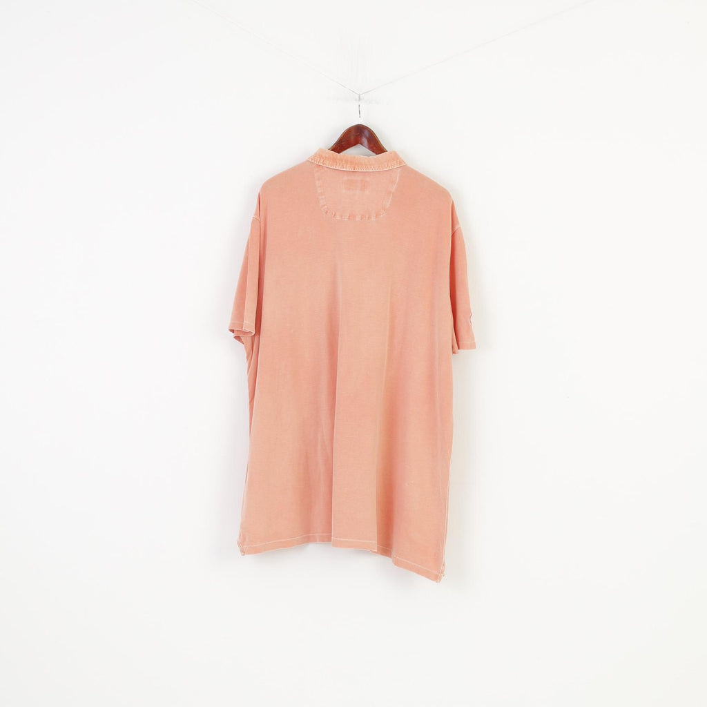Polo Camel Active da uomo 6XL Top con colletto a maniche corte in cotone corallo