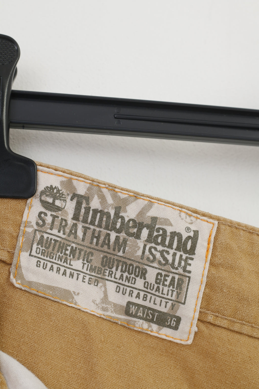 Timberland Uomo 36 Top cargo stile retrò con tasche estive in lino beige corto