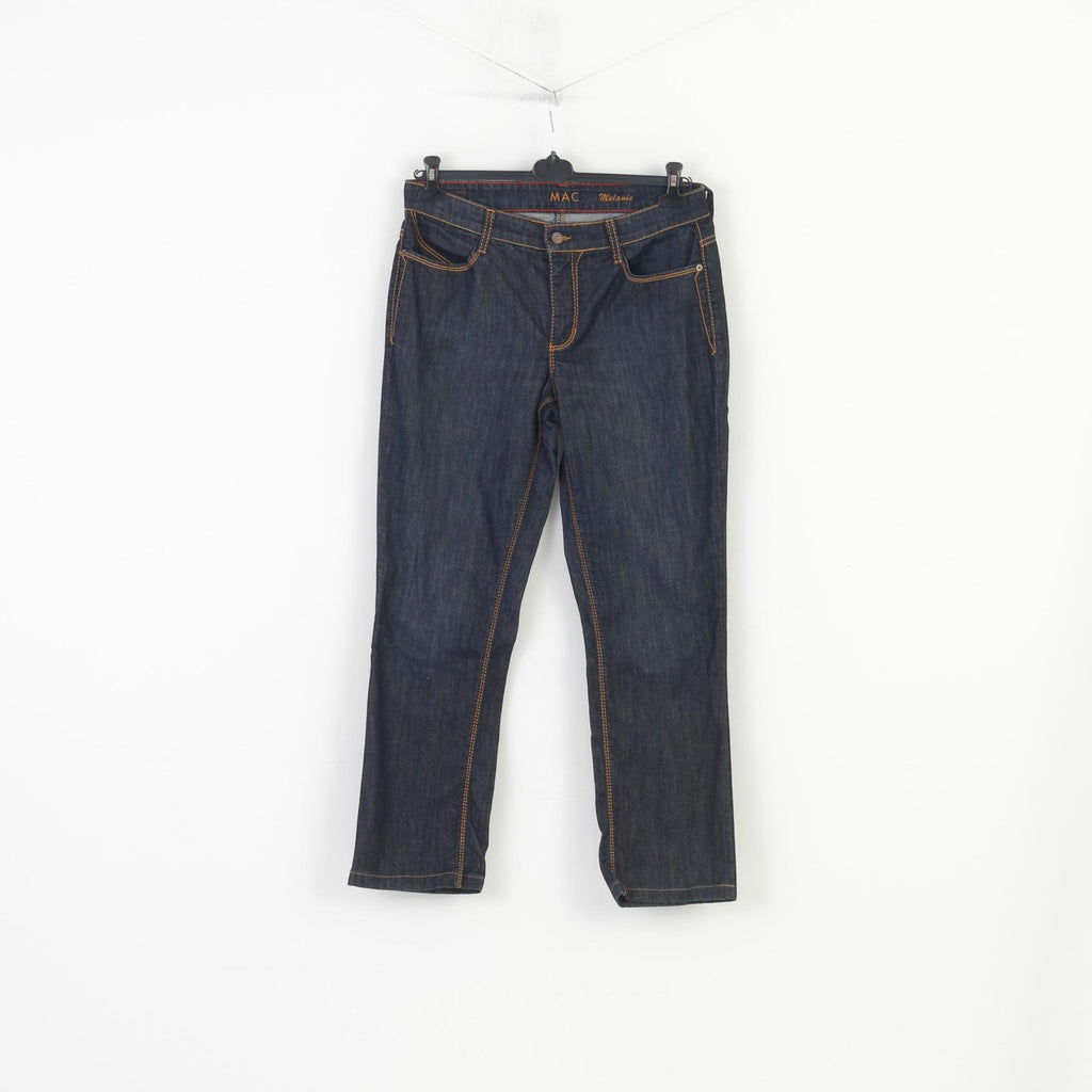 MAC Jeans Women 42  Trousers Jeans Cotton Navy Denim Melanie Pants