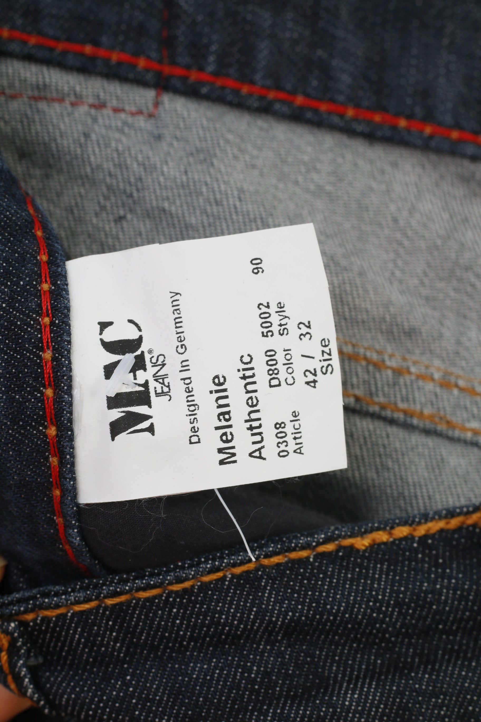 MAC Jeans Women 42  Trousers Jeans Cotton Navy Denim Melanie Pants