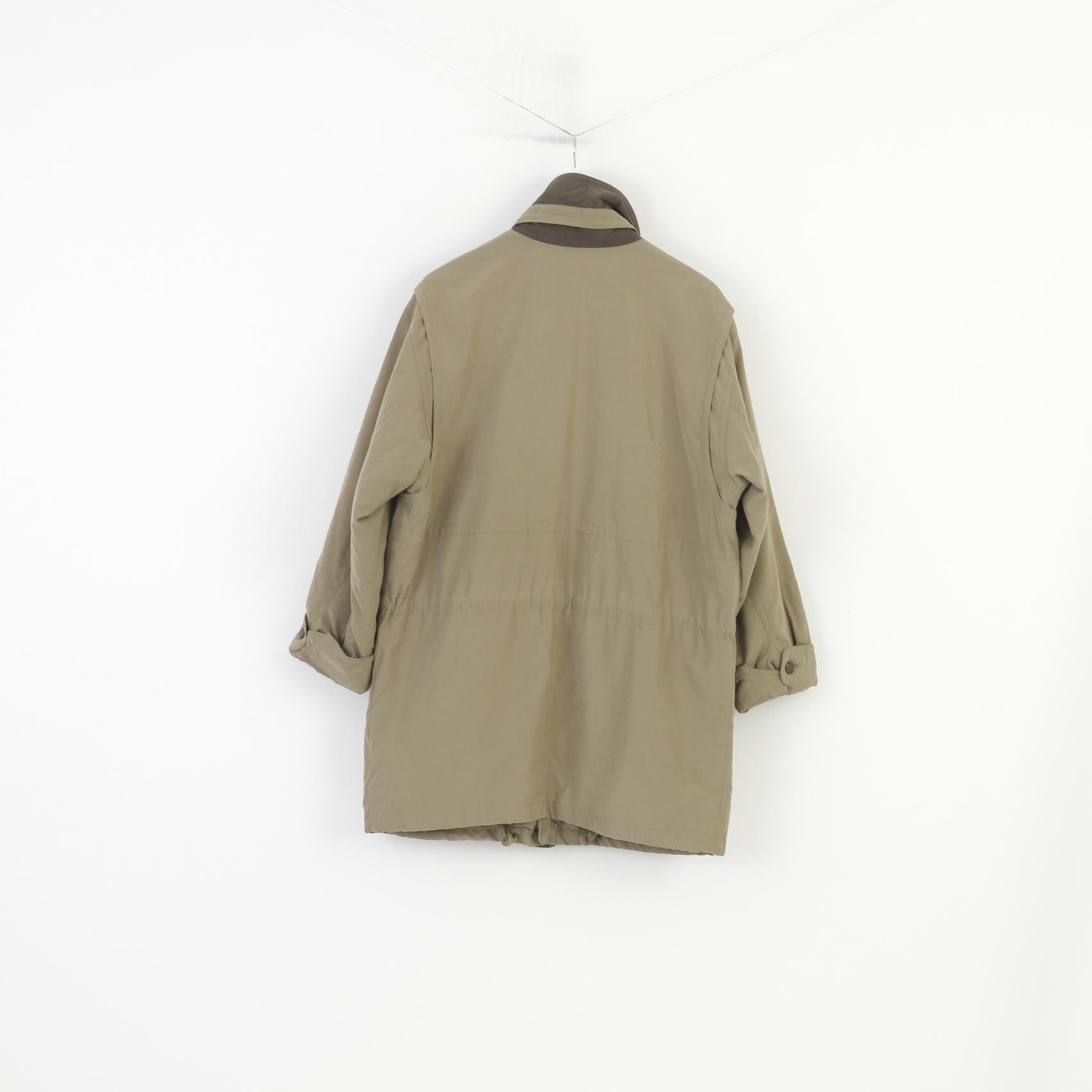 Westbury C&A Men 48 M Long Jacket Khaki Sympatex Full Zipper  Vintage Padded Top