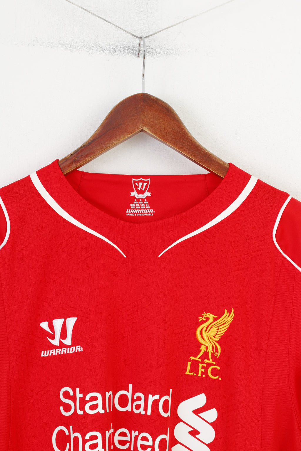 Warrior L.F.C Men L Shirt Football Club Red Sport Standard Chartered Crew Neck Short Sleeve Top