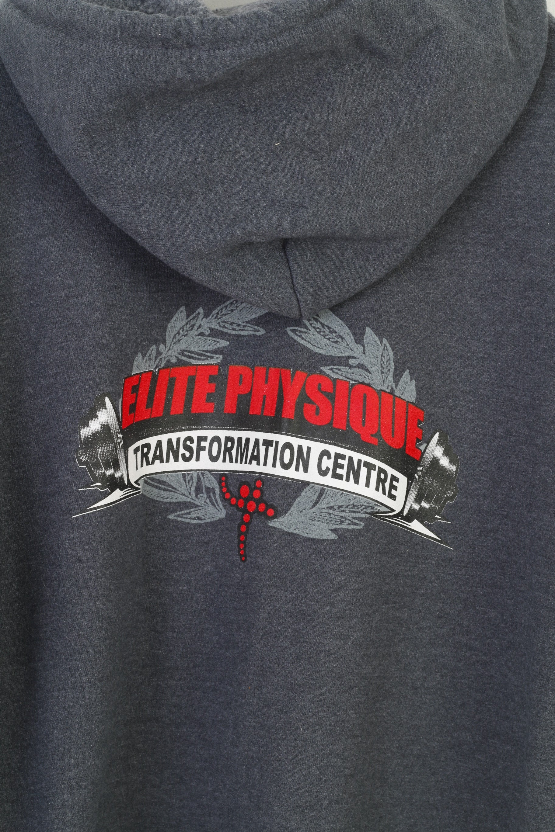 Gildan Heavy Cotton Hommes M Sweat À Capuche Pull Gris Fermeture Éclair Complète Sportswear Elite Physique Top 