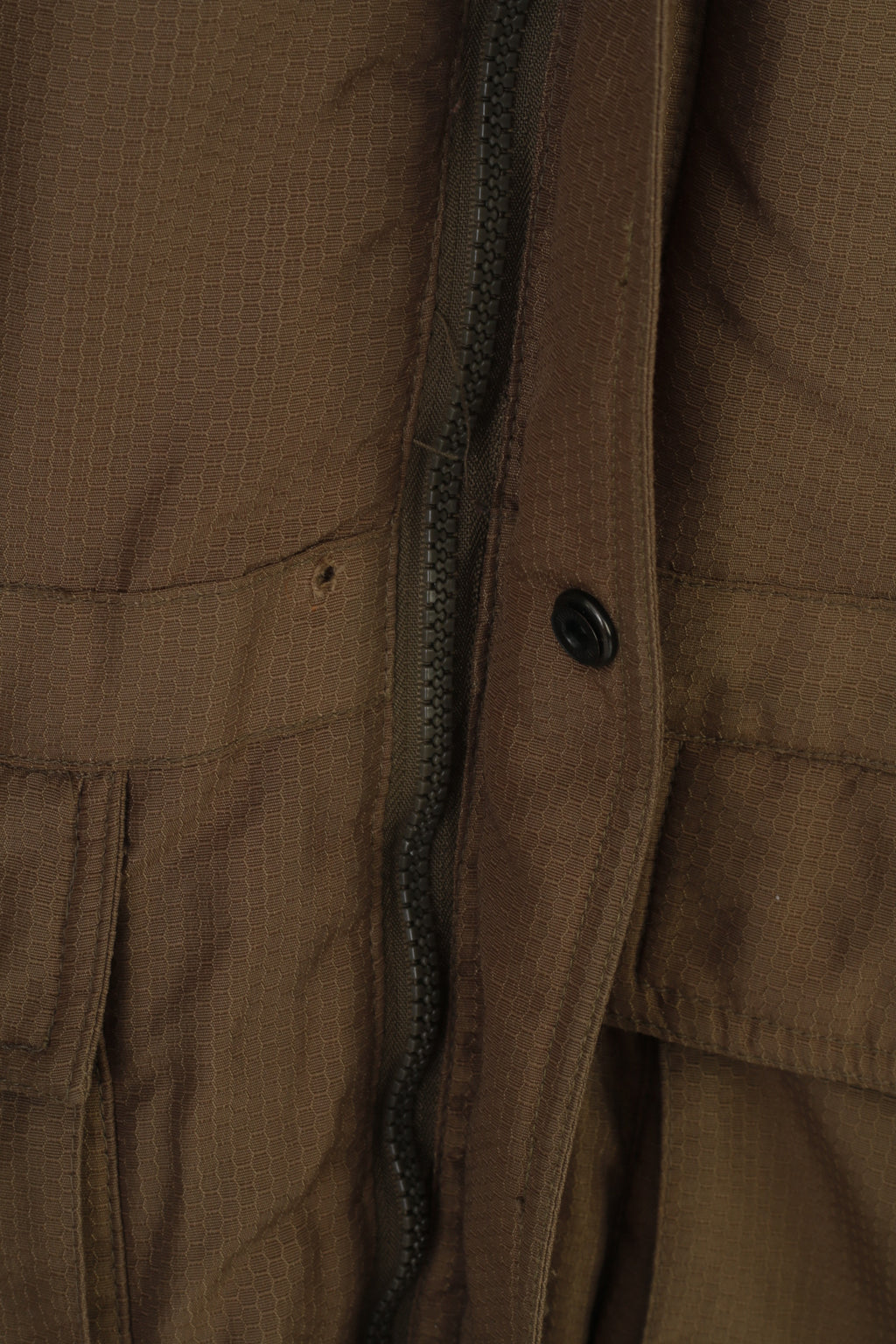 Tomster USA Uomo 52/54 XL Giacca kaki imbottita invernale con cerniera completa e tasche superiori