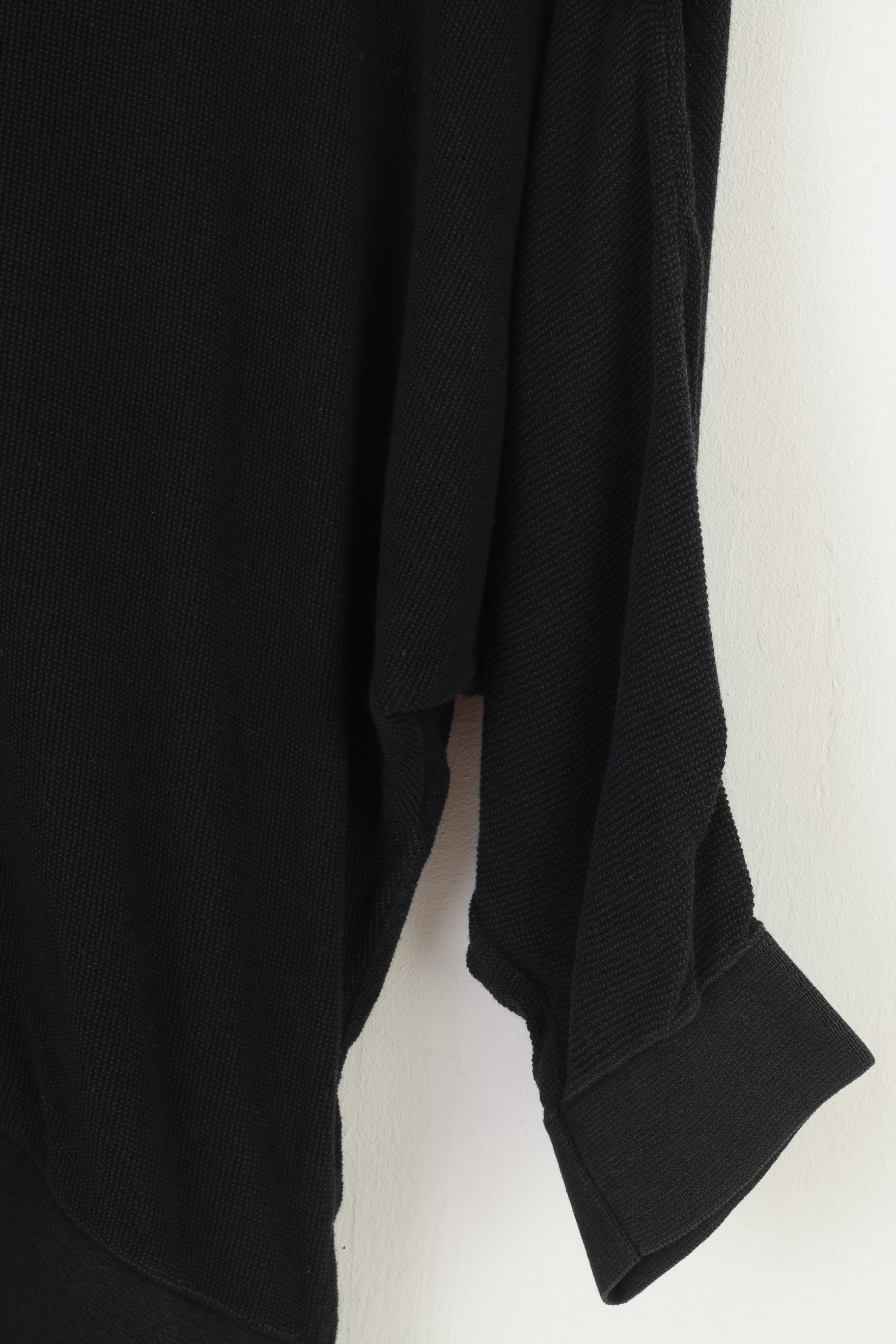 Hugo Boss Women XS Jumper Black Vtg Bottoms Cotton Classic Sweater Top