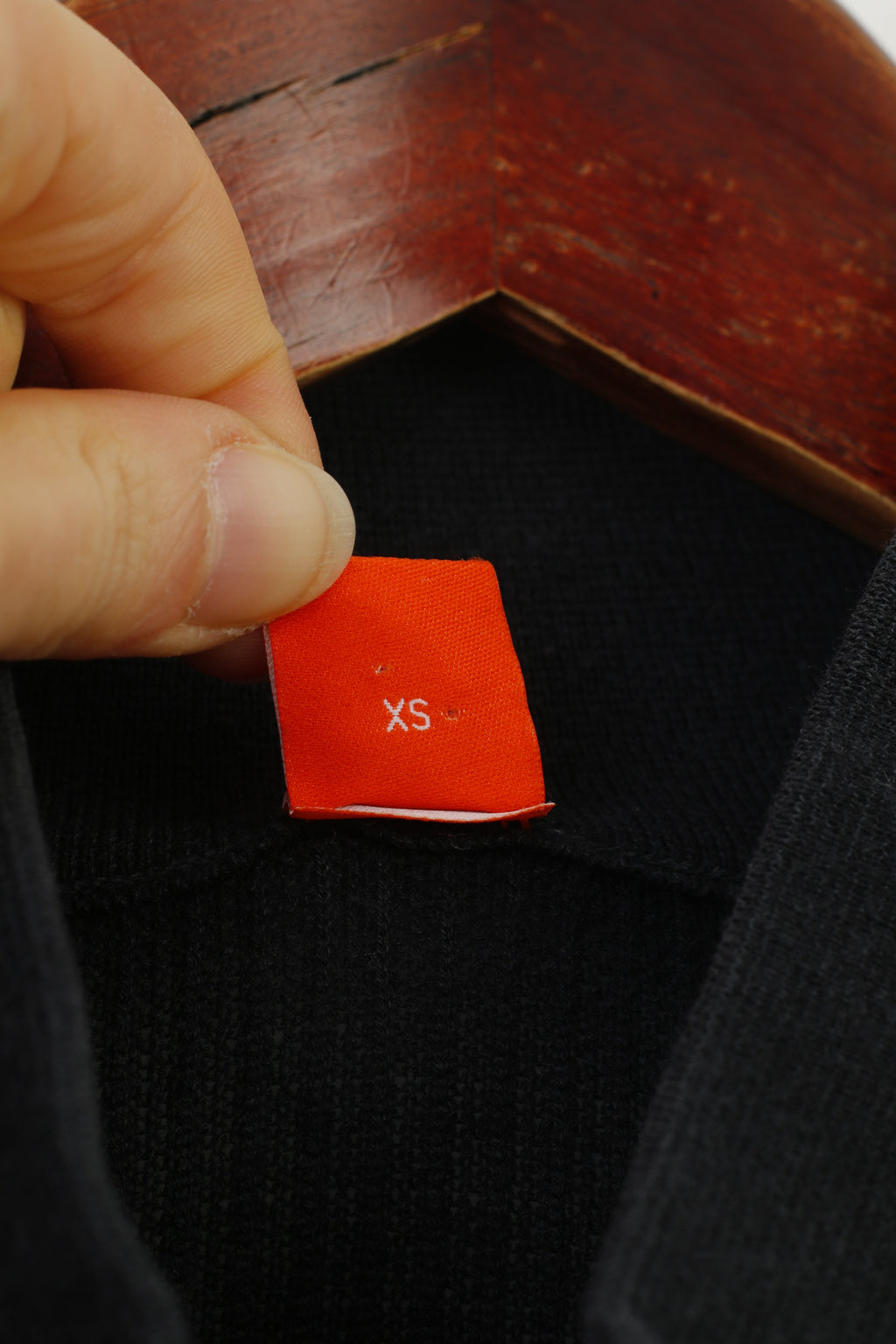 Hugo Boss Women XS Jumper Black Vtg Bottoms Cotton Classic Sweater Top