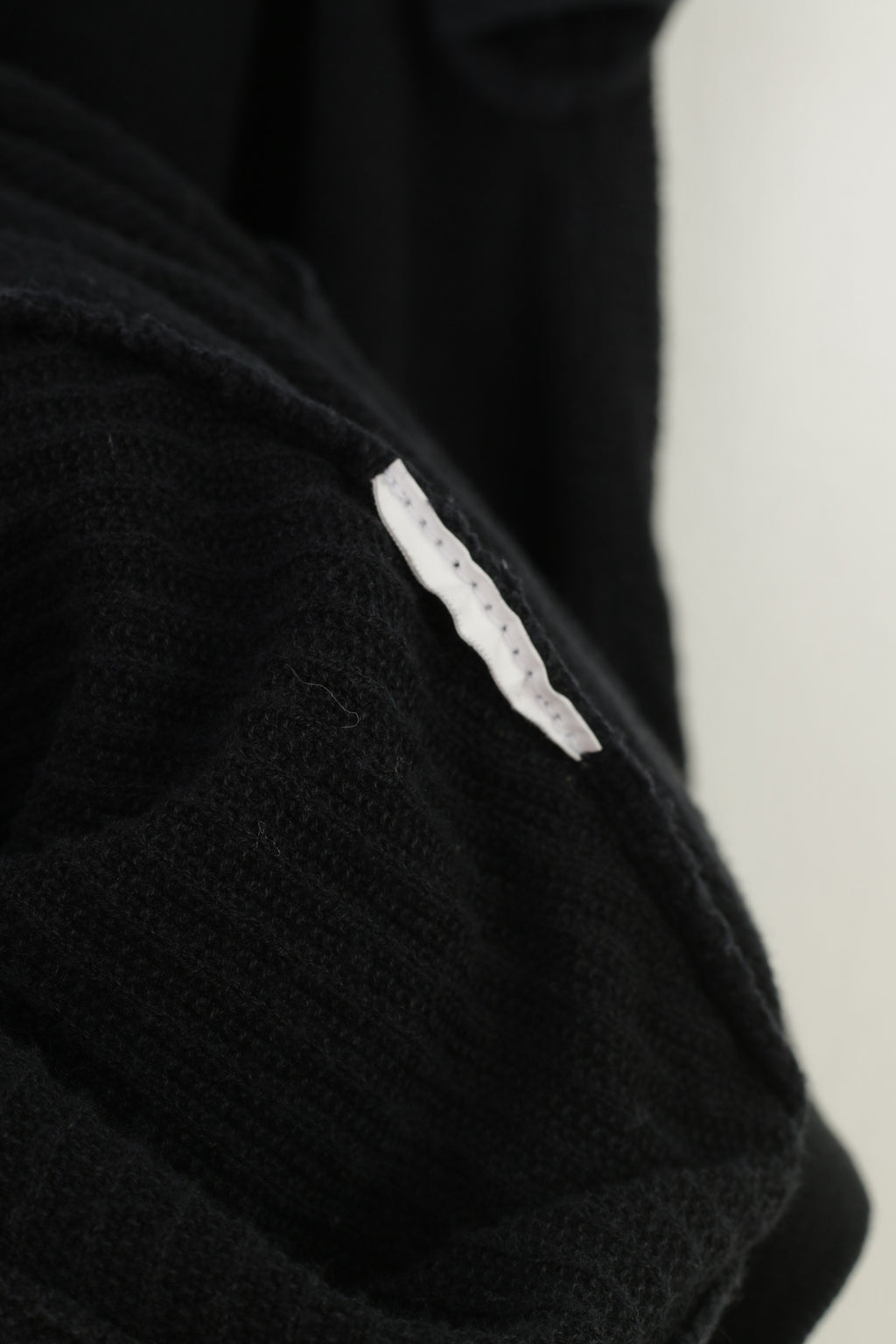 Hugo Boss Women XS Jumper Black Vtg Bottoms Cotton Classic Sweater Top