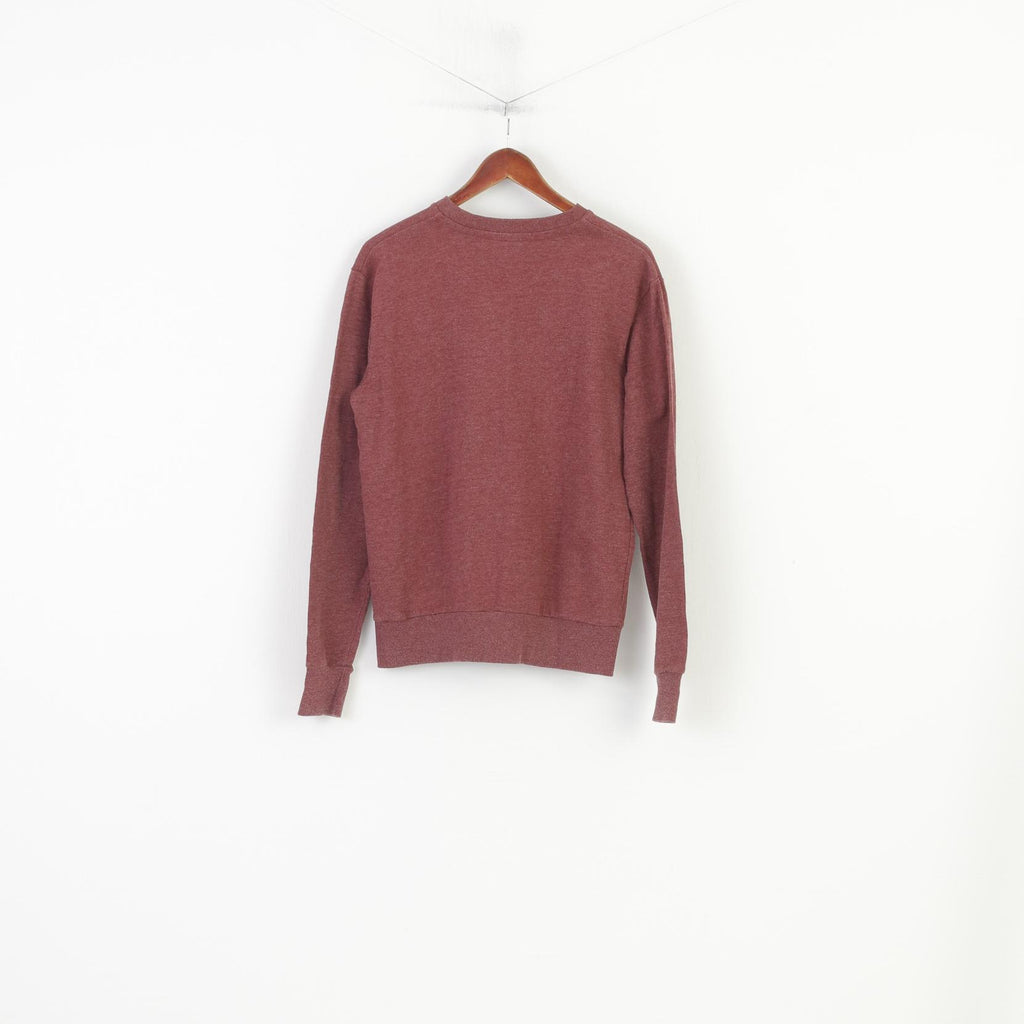 Cedar Wood State Men M Sweatshirt Jumper Maroon Crew Neck Coton Disney vintage Top 