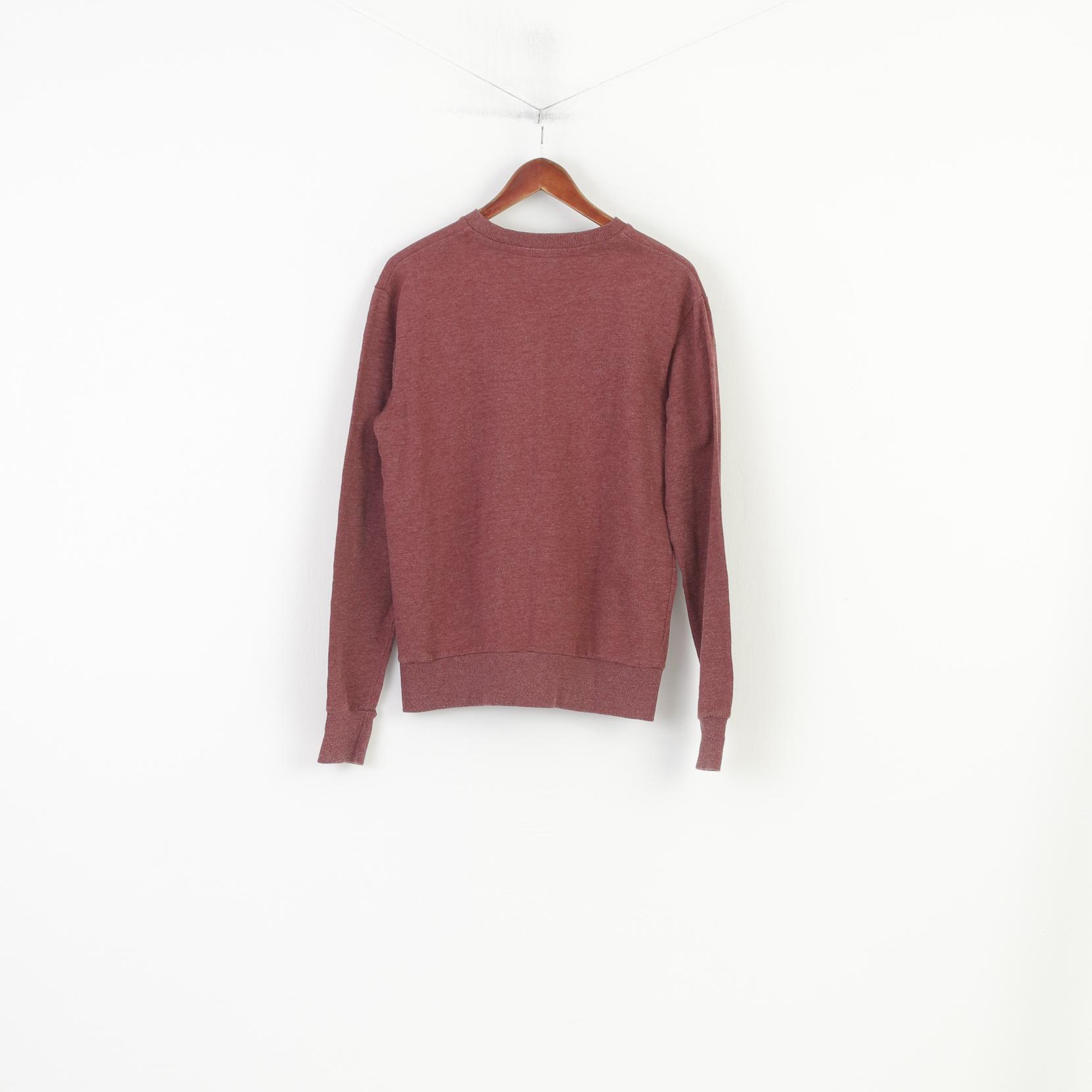 Cedar Wood State Men M Sweatshirt Jumper Maroon Crew Neck Coton Disney vintage Top 