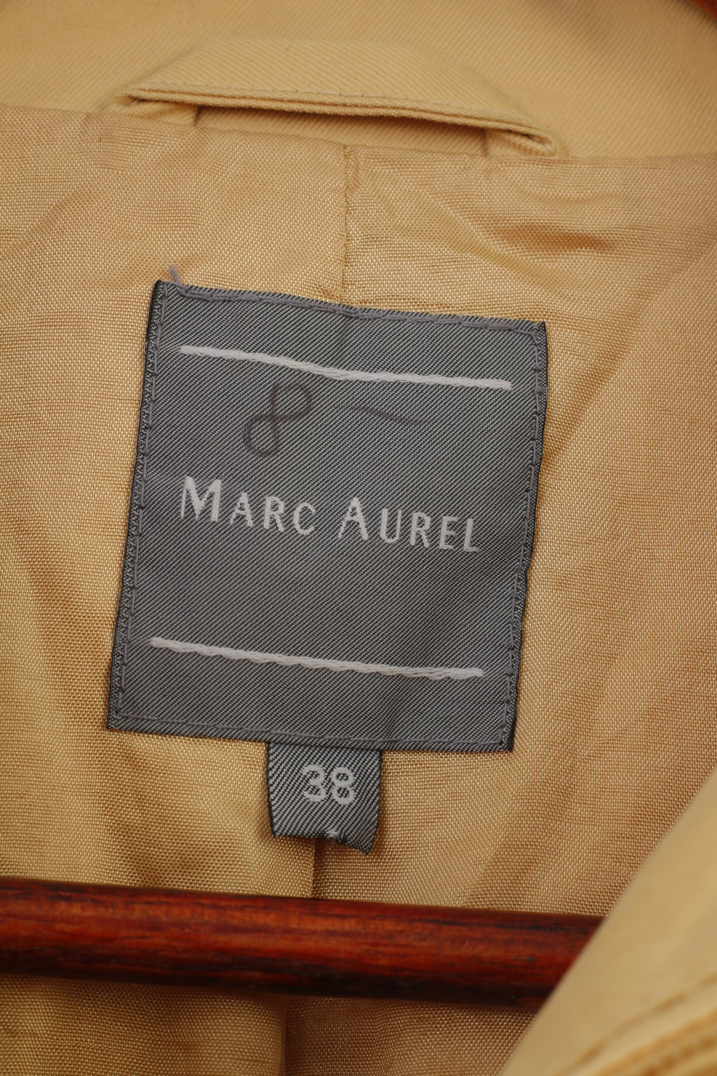 Marc Aurel Femmes 38 S Veste Légère Caffe Beige Zip Up Cotton Top 