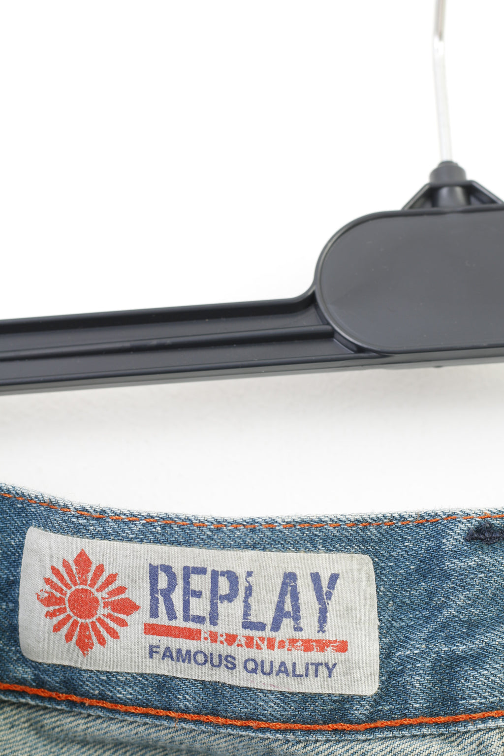 Replay Men 33 Trousers Blue Cotton Denim Skinny Vintage Pants