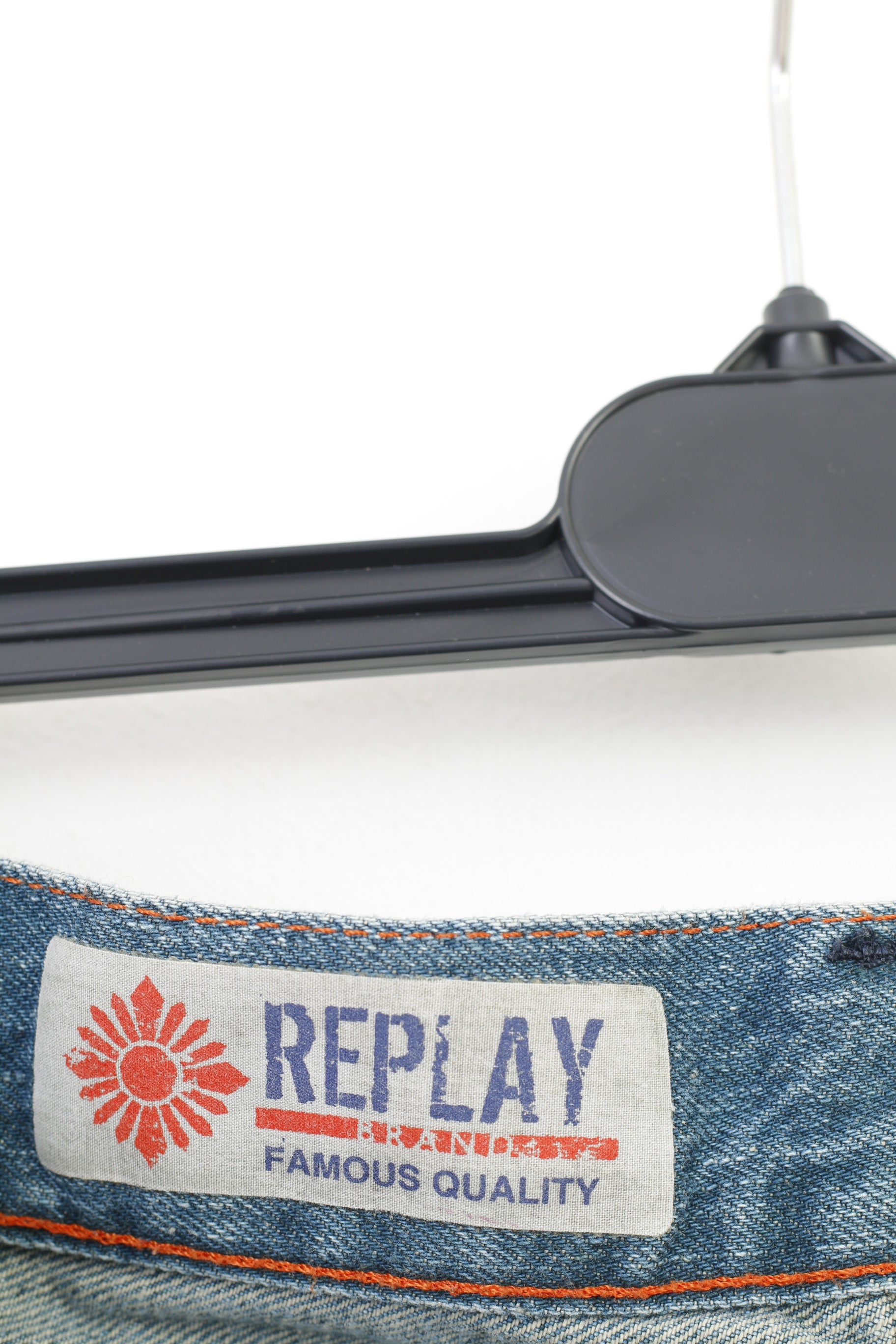 Replay Homme 33 Pantalon Bleu Coton Denim Skinny Vintage Pantalon