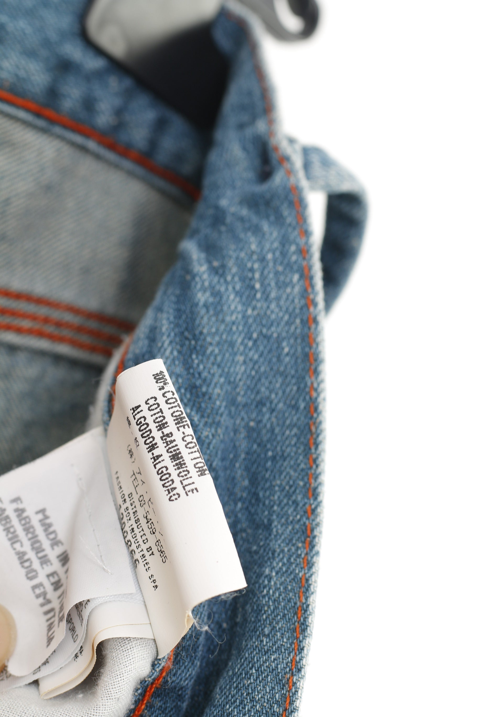 Replay Men 33 Trousers Blue Cotton Denim Skinny Vintage Pants