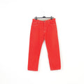 IPC Men 25 Trousers Red Cotton High Waist Jeans Top
