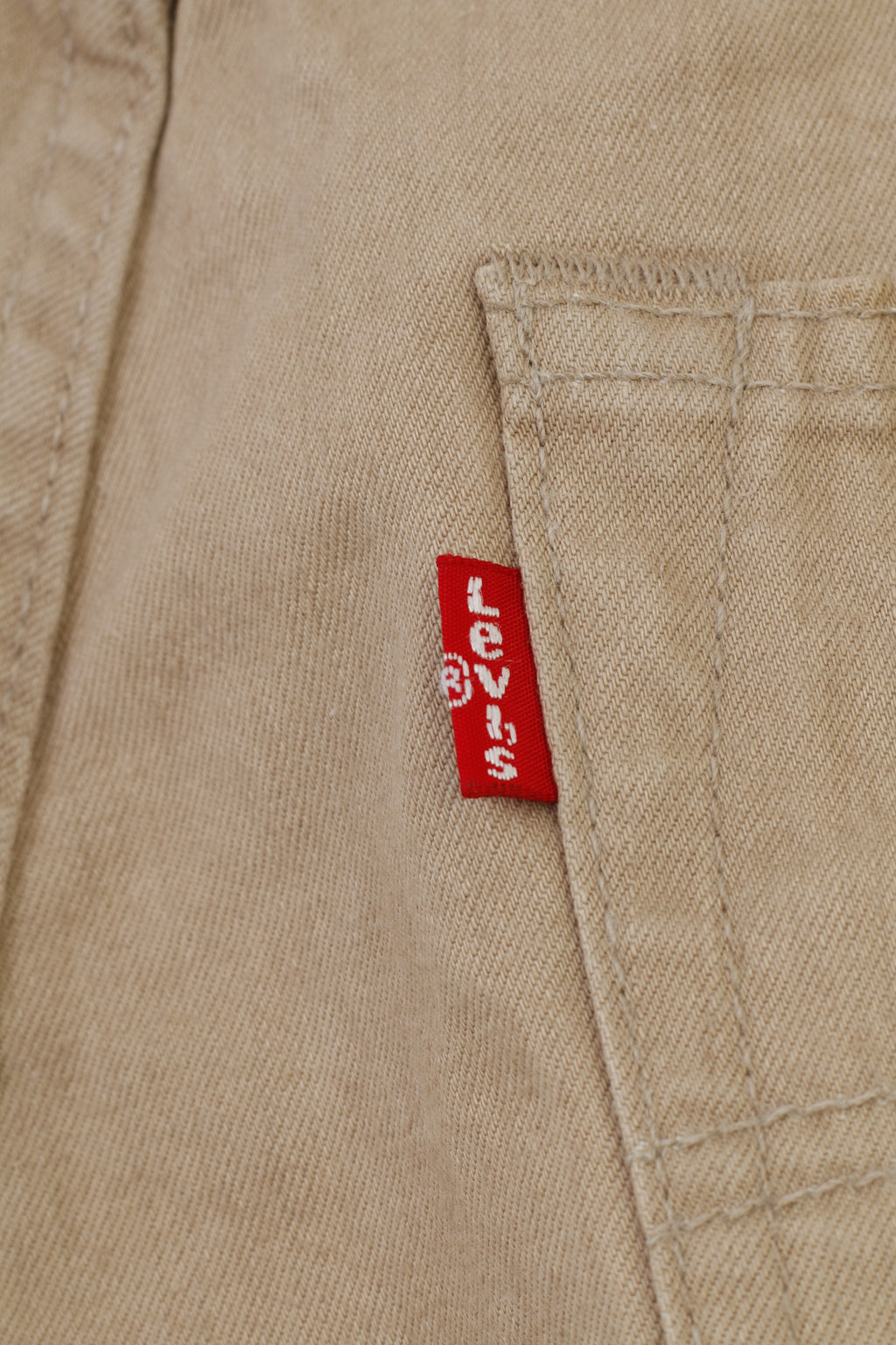 Levi's Homme 30 34 Pantalon Beige Coton Qualité Vêtements 501 Boutons Haut Taille Haute