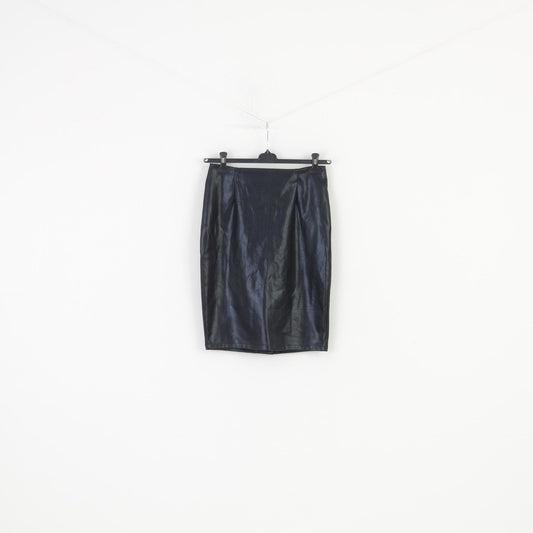 Everyday Wear Woman S Skirt Ladie's Wear Black Midi Zipper Shiny Top