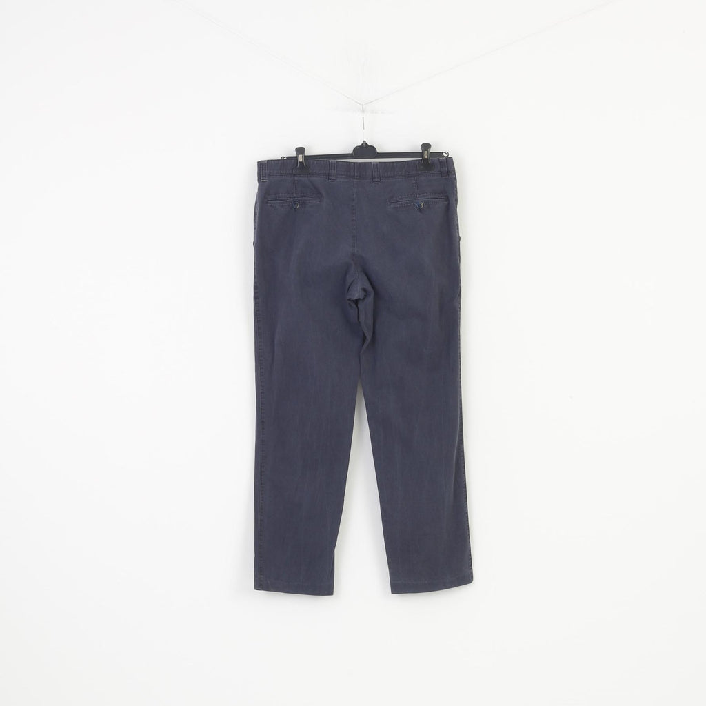 Canda Homme 54 Pantalon Bleu Marine Coton Elastoflex Regular Fit Top