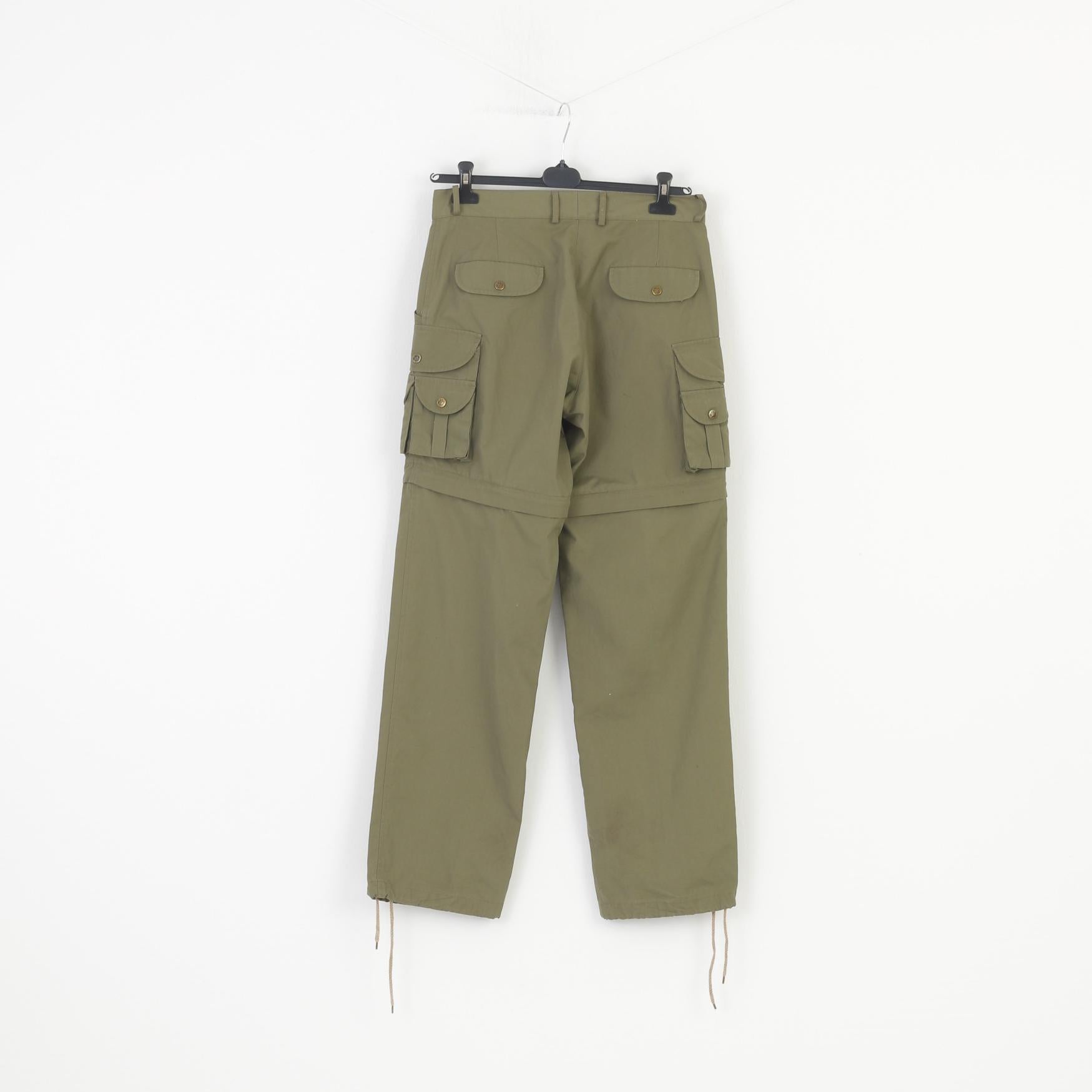 Gaupa Men 46 Trousers Khaki  Zip-Off Legs 2in1  Waterproof Trekking Cargo Shorts Pockets Top