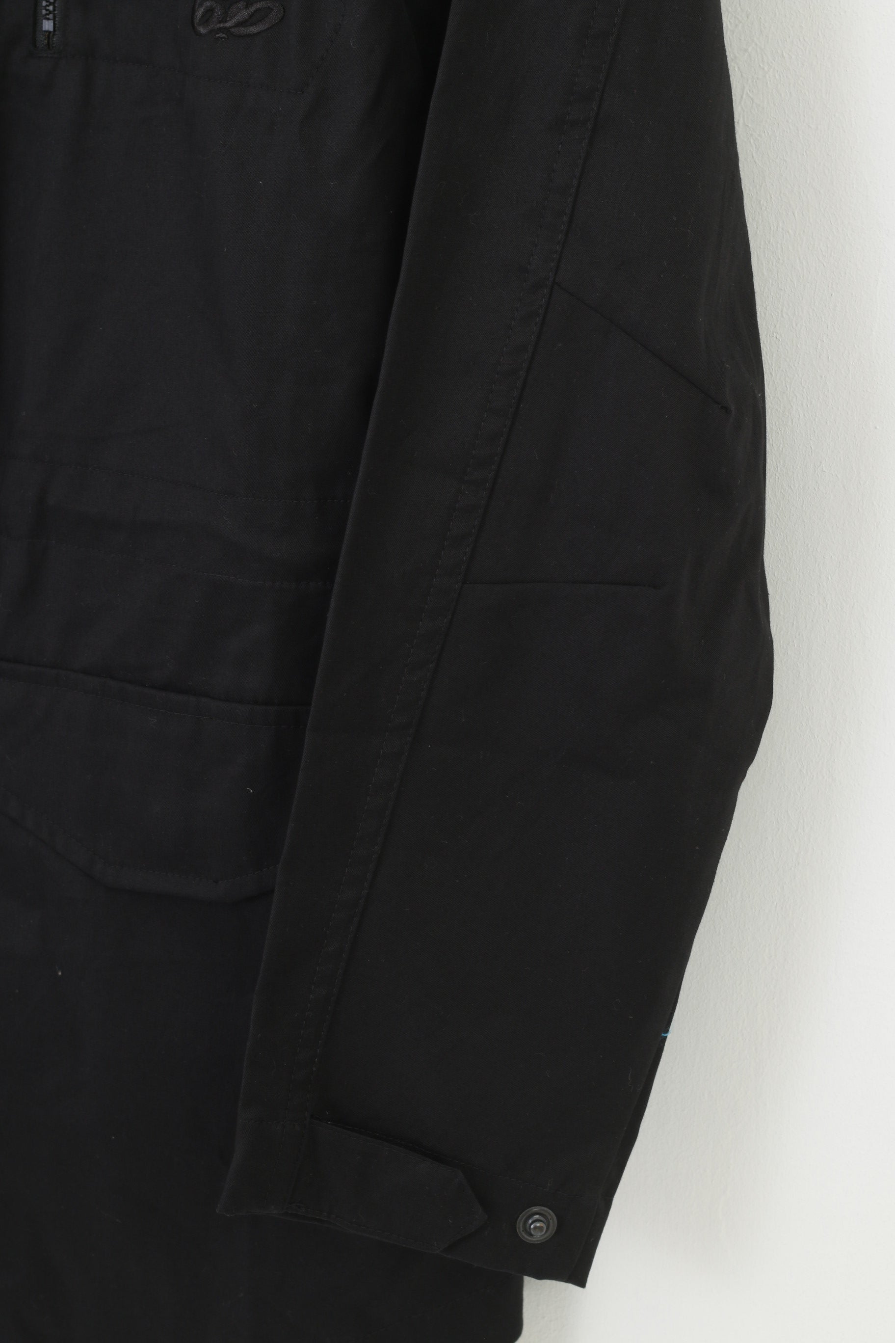 NEW Nike Woman XS Jacket Black Full Double Zipper Cotton Retractable Hood Breathable Top