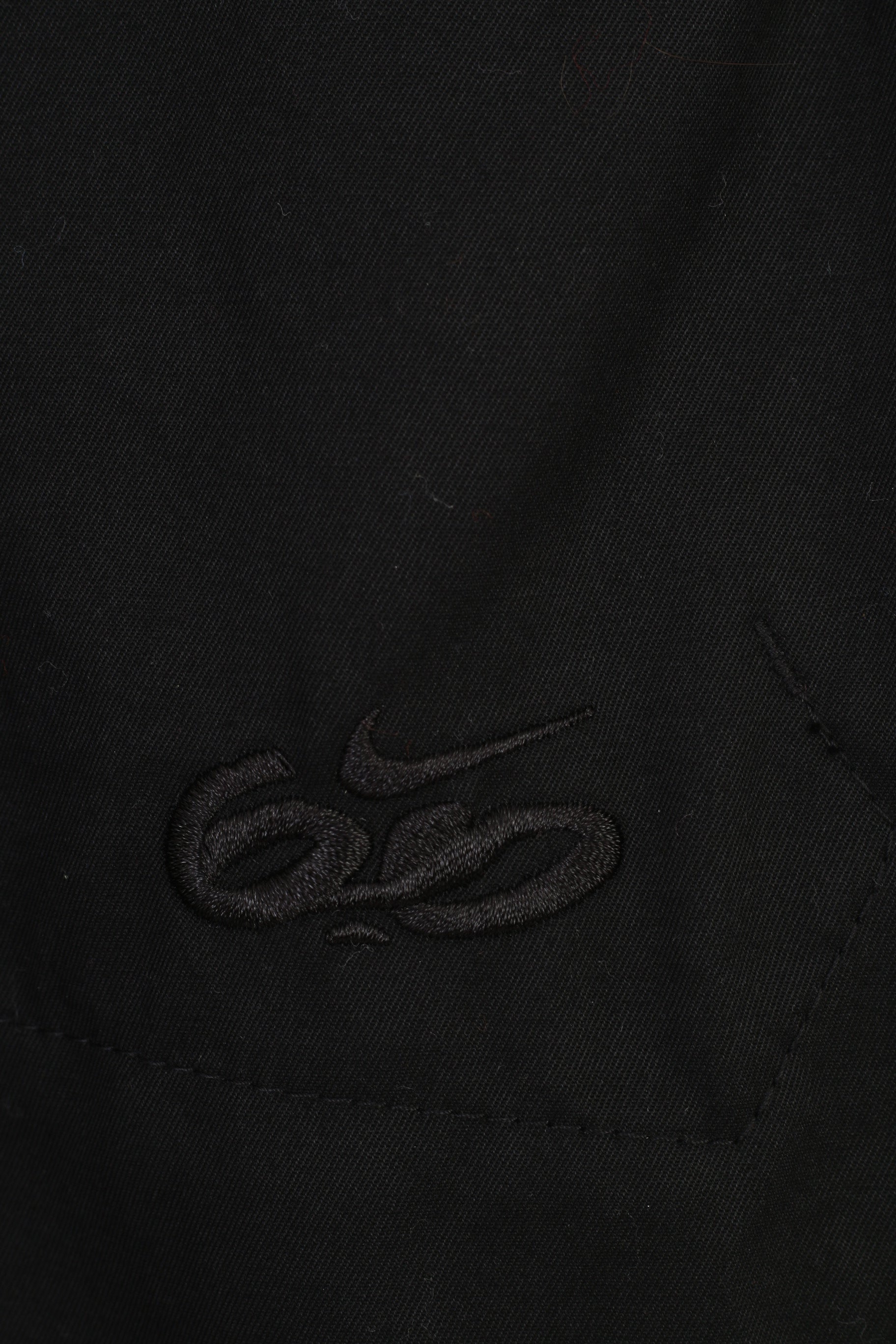 NEW Nike Woman XS Jacket Black Full Double Zipper Cotton Retractable Hood Breathable Top