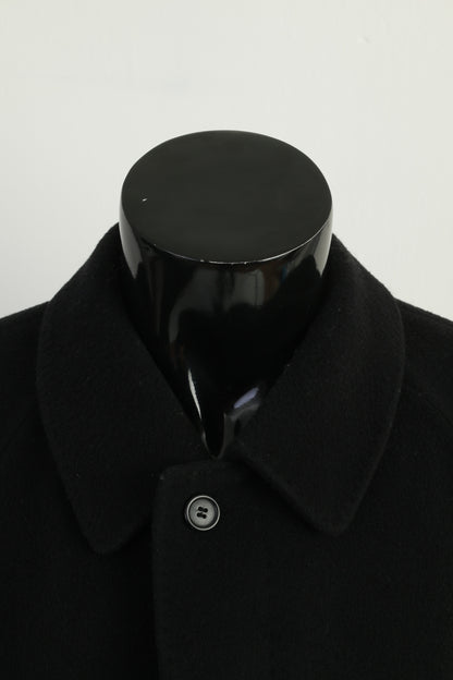 Stone Island Vintage Black Long Cashmere Coat XL / 2XL - Vintage