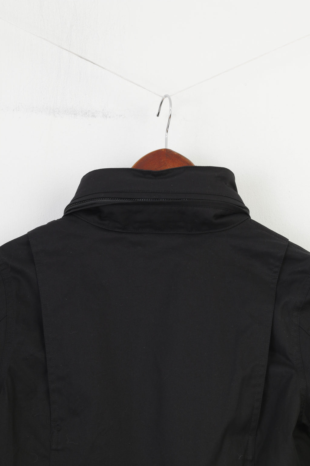 NEW Nike Woman XS Jacket Black Full Double Zipper Cotton Retractable Hood Breathable Top