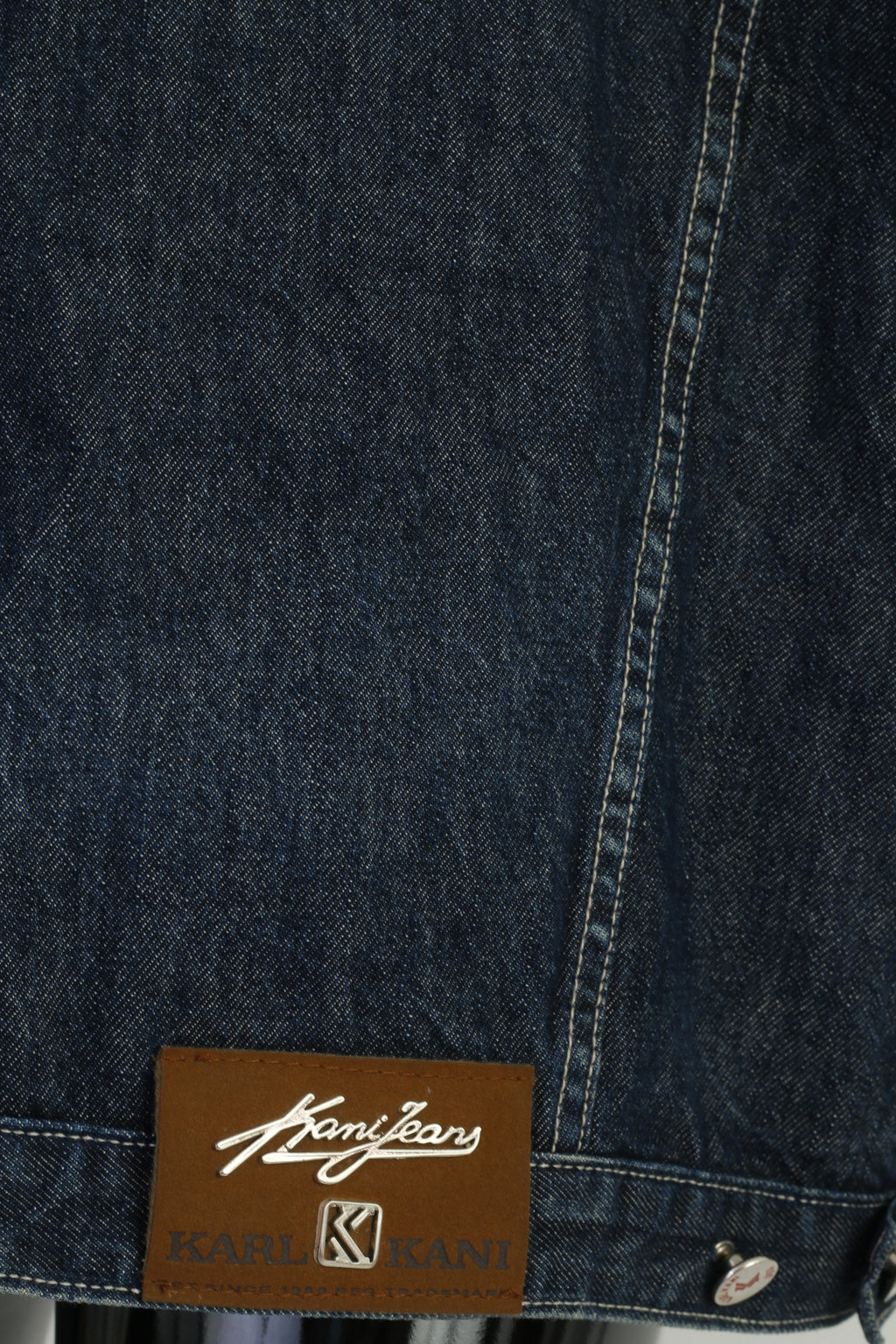 Vintage Karl Kani Denim Jacket  3XL Dark Navy Cotton Hip-Hop Icon