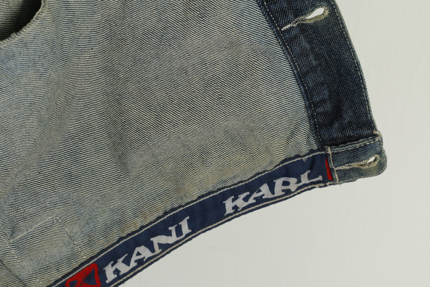 Vintage Karl Kani Denim Jacket - 3XL - Dark Navy Hip-Hop Icon