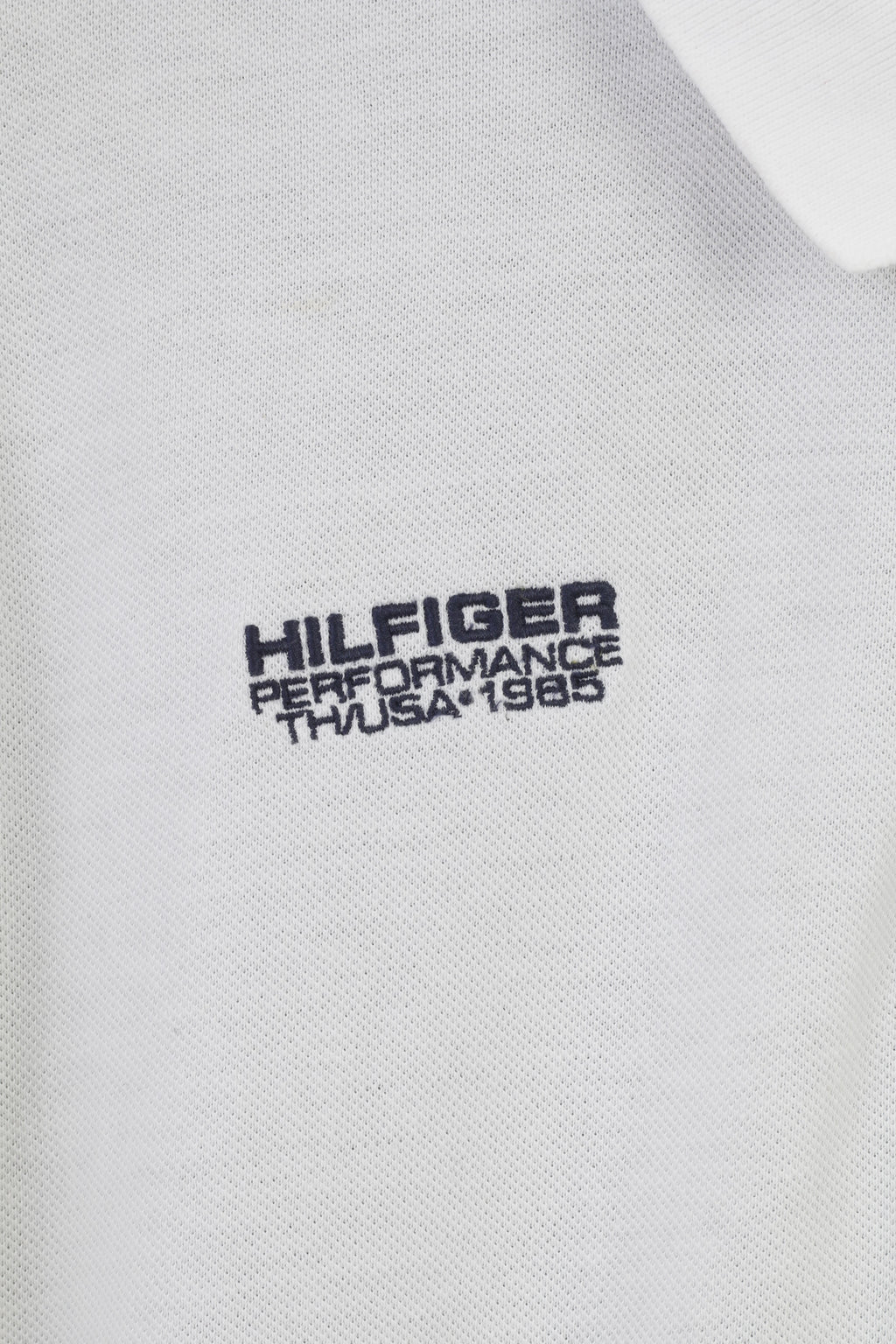 Tommy Hilfiger Men XXL Polo Shirt White Cotton Custom Fit Collar Short Sleeve Top