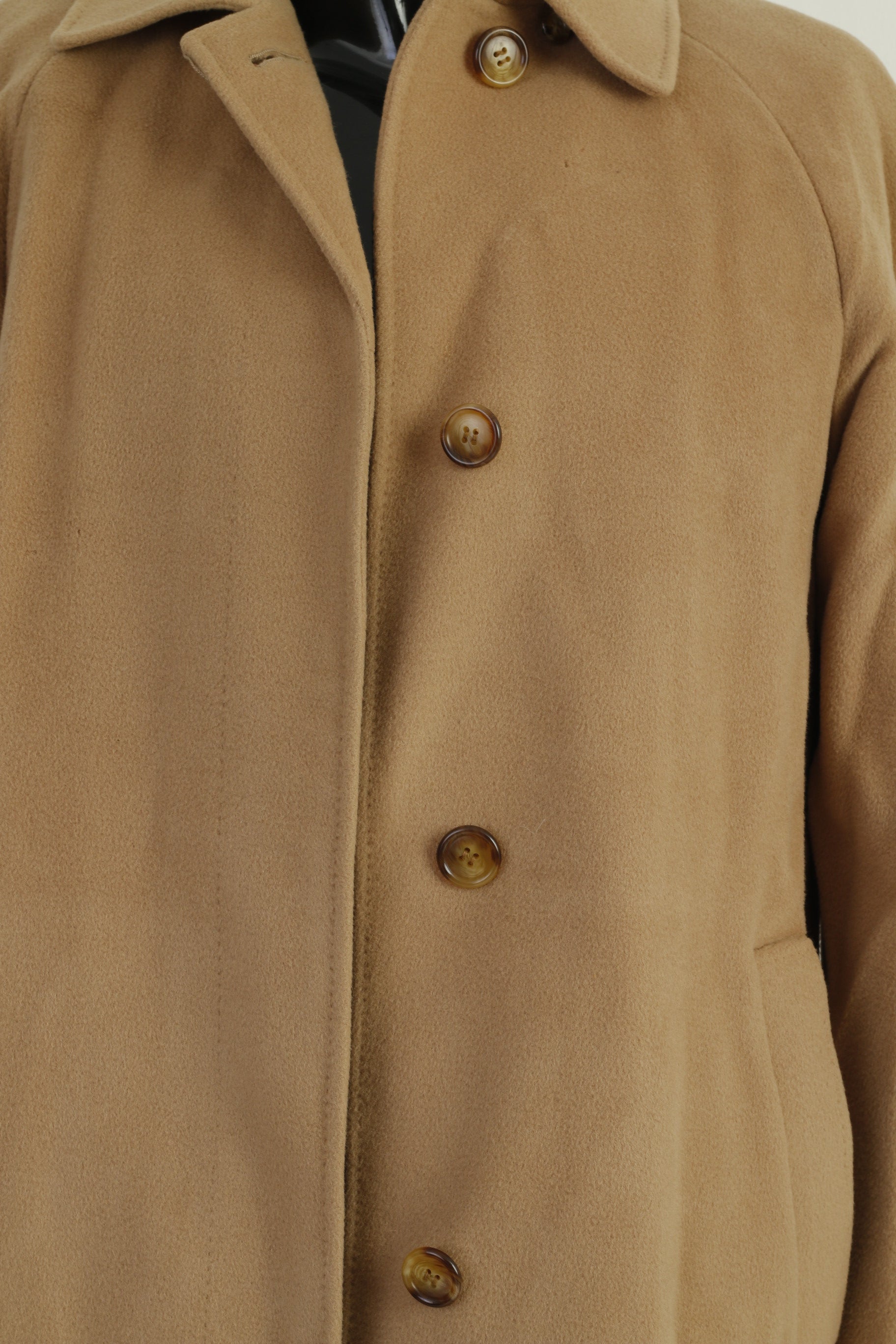 Vintage Aquascutum Women 6 S Camel Coat Luxurious Cashmere Blend