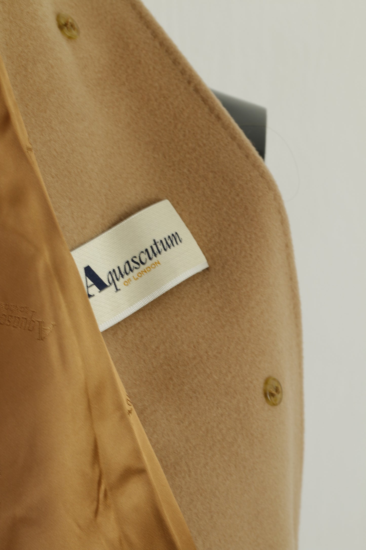 Vintage Aquascutum Camel Coat - Made in England - 6R S / M - Luxurious Cashmere Blend