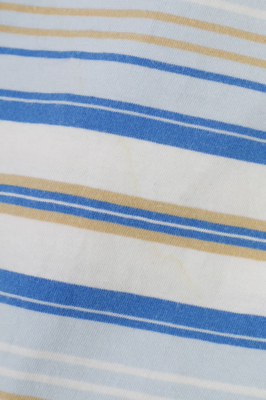 Penguin Men M Polo Shirt Striped Blue Cotton Heritage Slim Fit Collar Short Sleeve Top