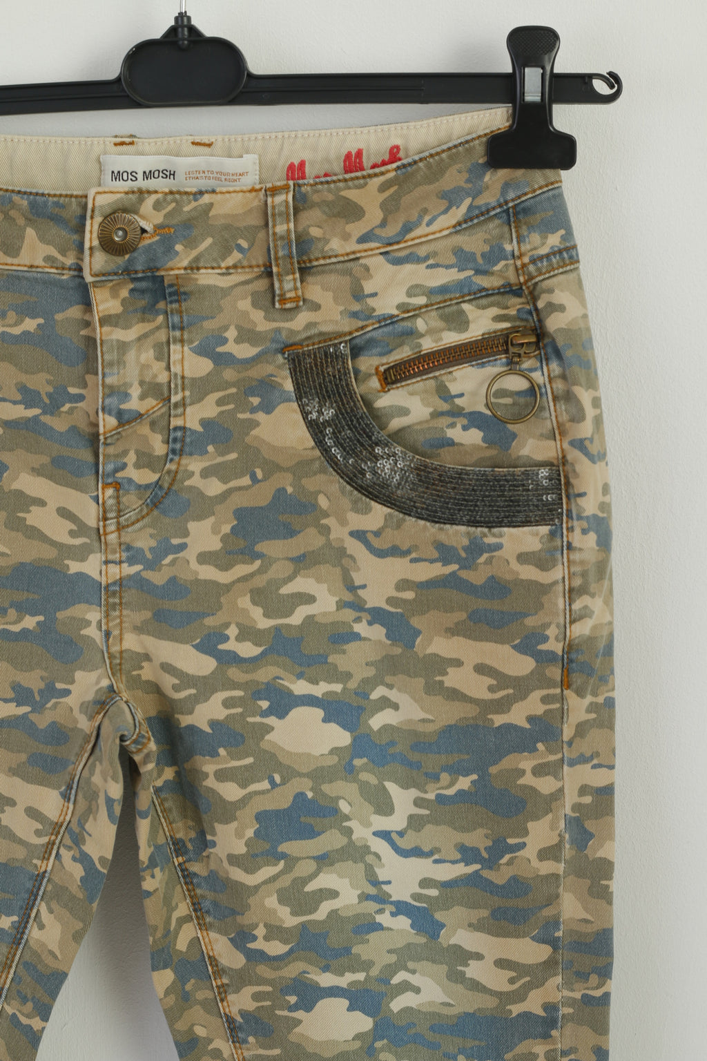 MAC Jeans Femme 42 Pantalon Jeans Coton Bleu Marine Pantalon Melanie