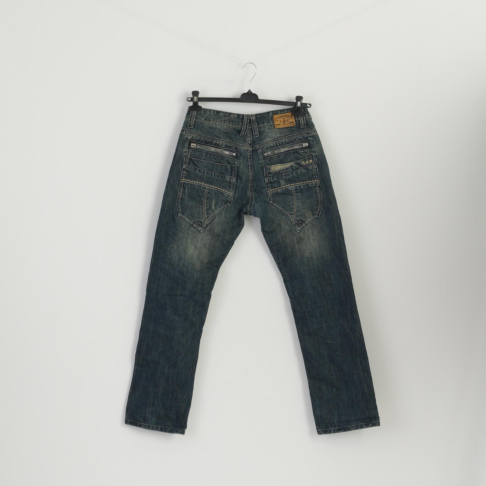 MAC Jeans Femme 42 Pantalon Jeans Coton Bleu Marine Pantalon Melanie