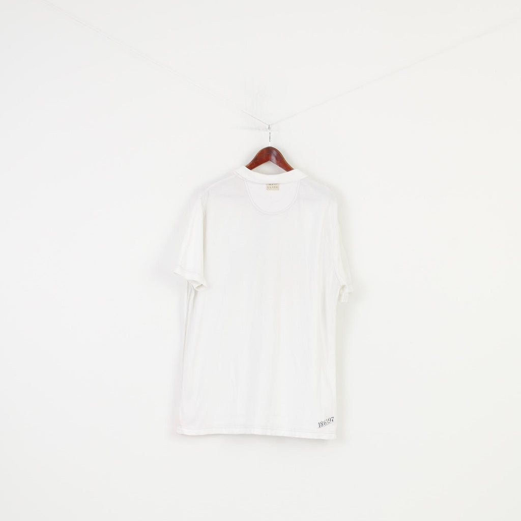 Gaastra Men XXL Polo Shirt White Cotton Short Sleeve Collar Top