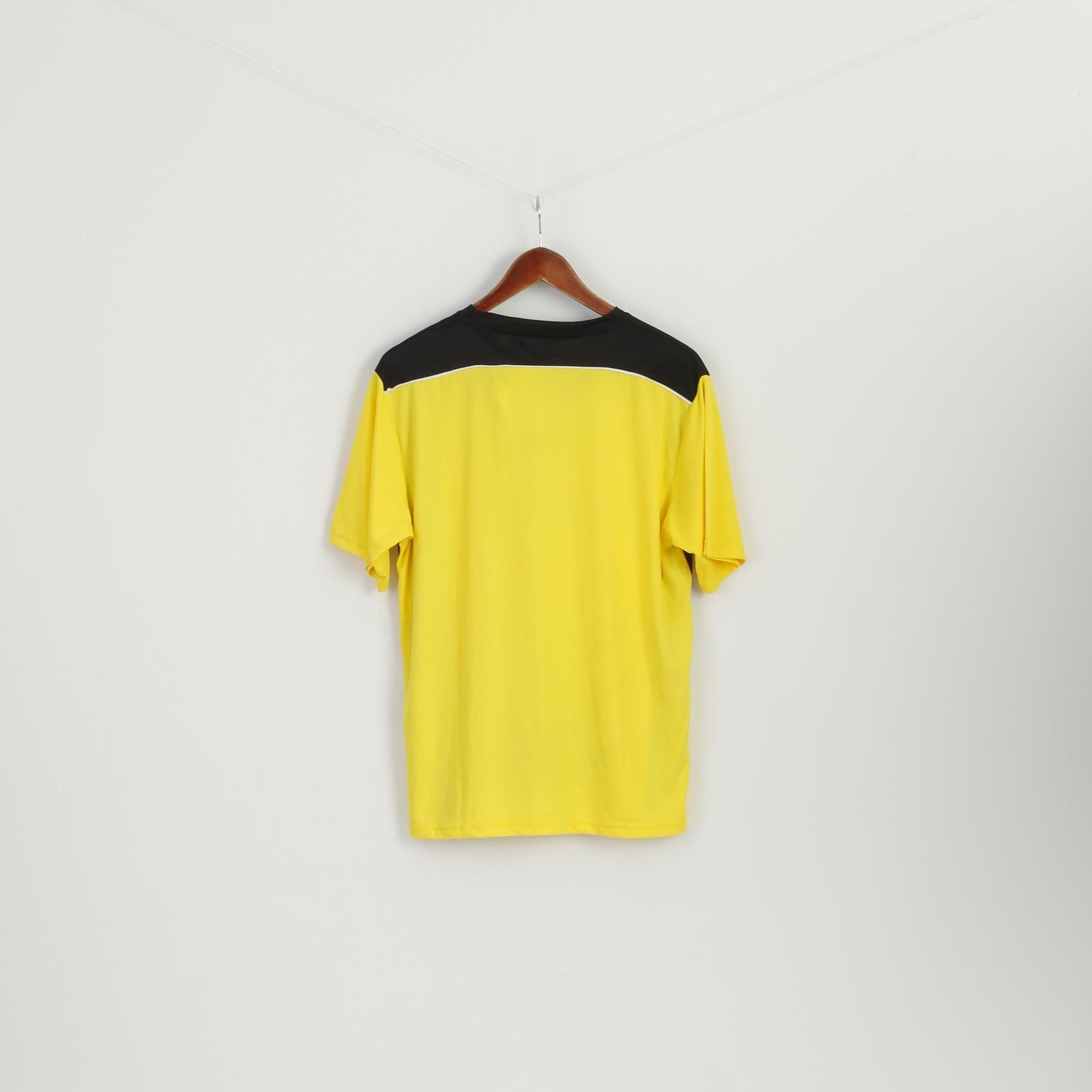 New Paths of Norway Men M Shirt Yellow Jersey Sportswear Top