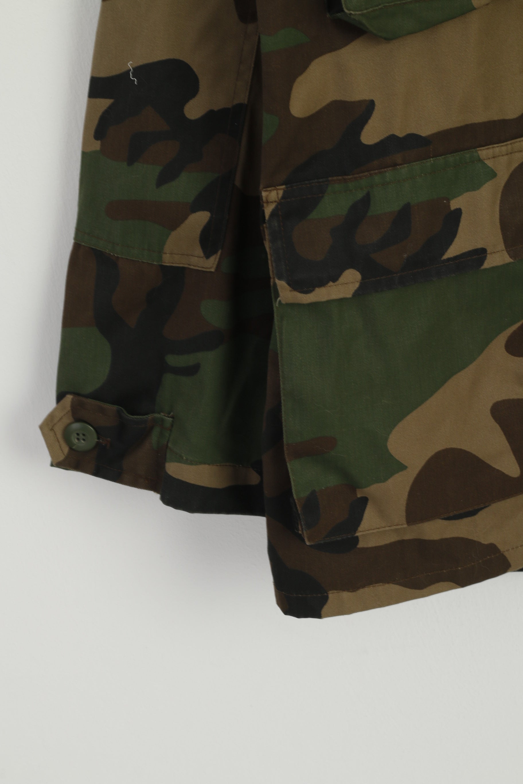 Fostex Garments Men L Jacket Green Cotton Military Army Camo Nato Top