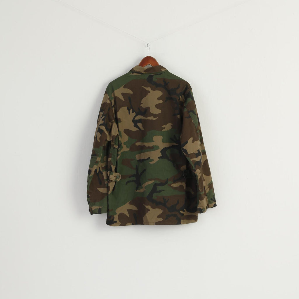 Westbury C&amp;A Giacca lunga da uomo S 38 Sympatex con cerniera intera color kaki vintage imbottito