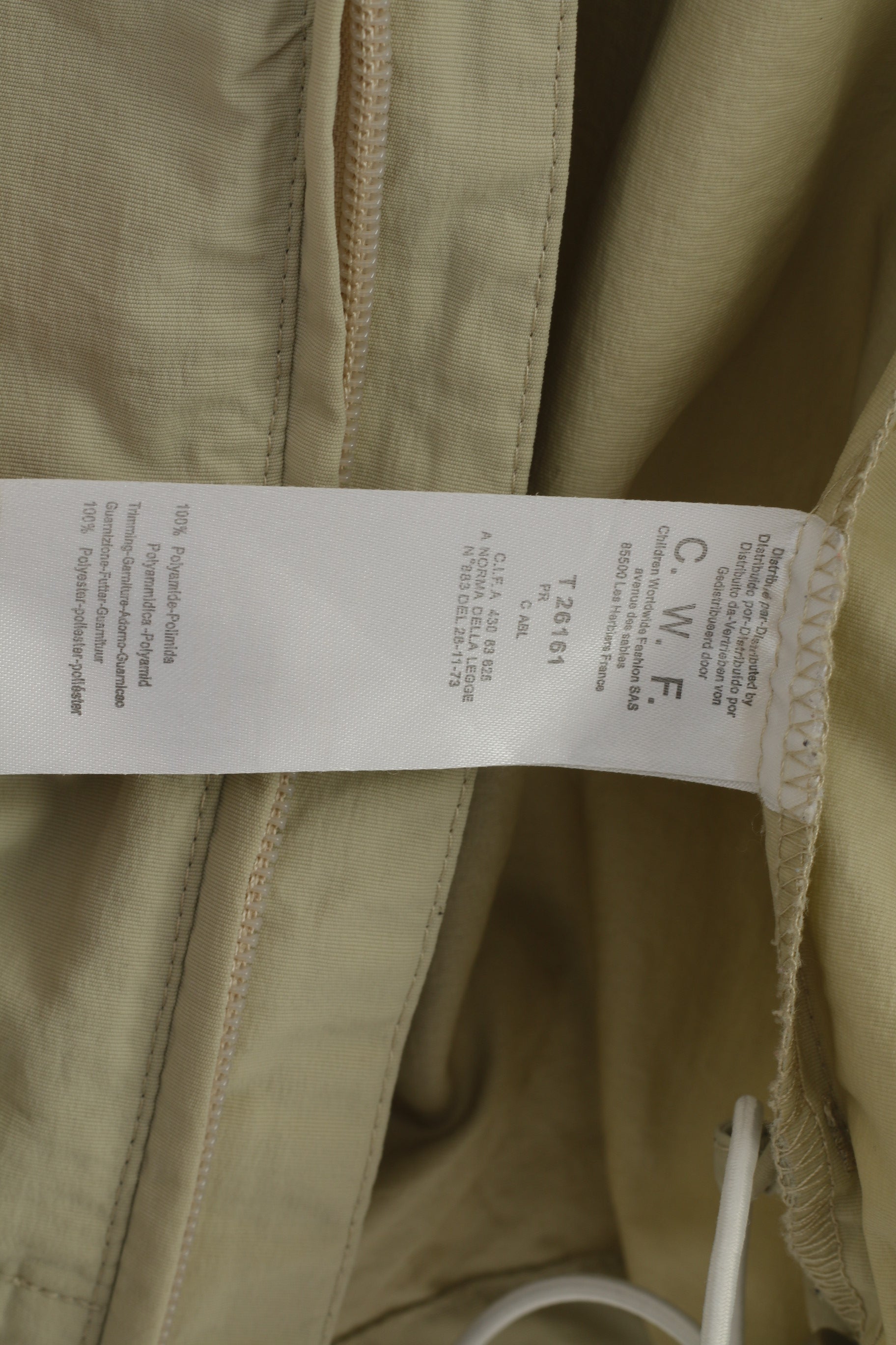 Timberland Boys 12 Age 152 Jacket Retractable Hood Cream Full Zipper Drawsting Bottom Top