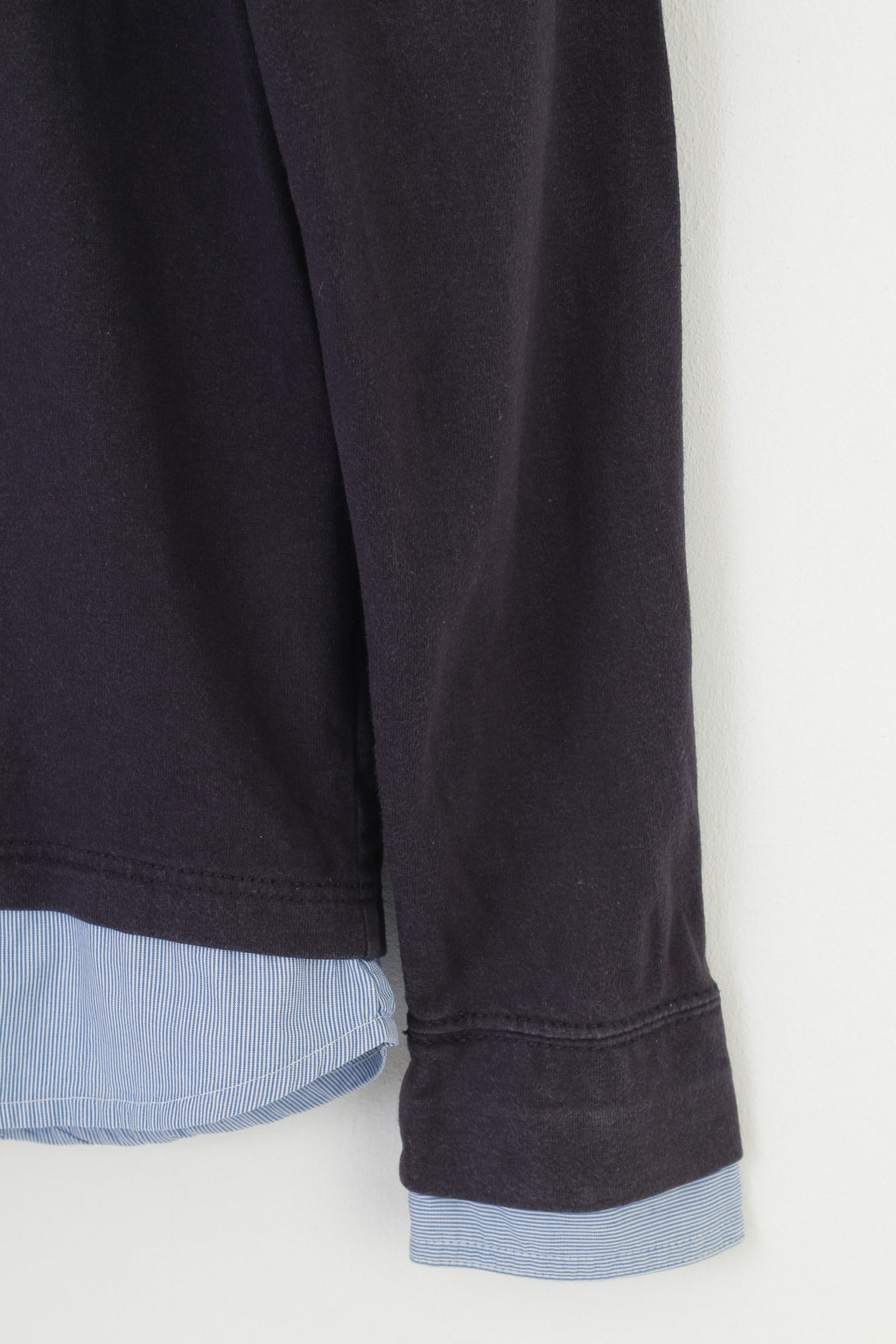 Timberland Boys 16 Age M Polo Shirt Navy Blue Long Sleeve Cotton Collar Elegant Top