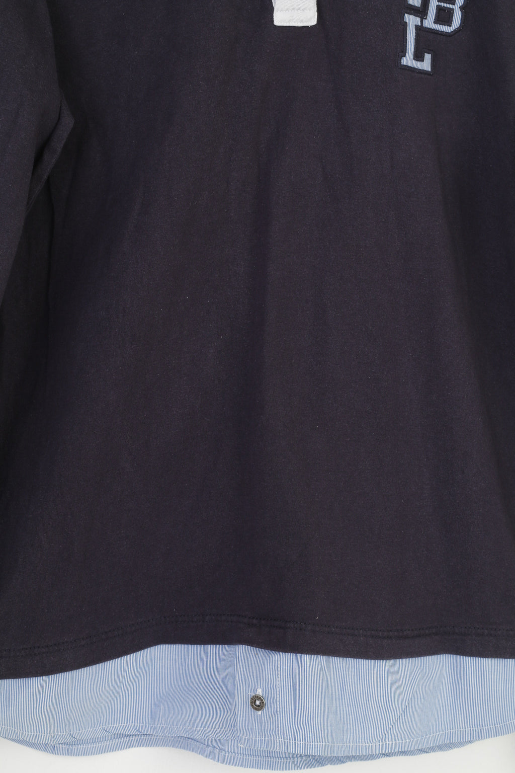 Timberland Boys 16 Age M Polo Shirt Navy Blue Long Sleeve Cotton Collar Elegant Top